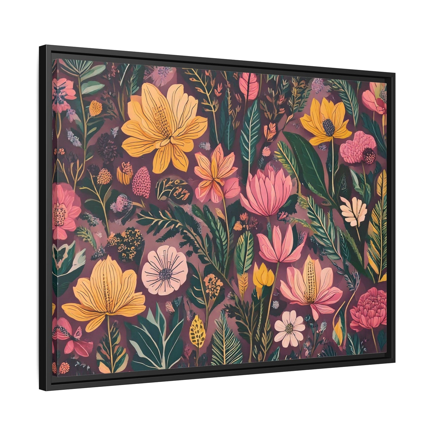 TBF110 Timeless Blooms - Matte Canvas, Framed (Multi-color)