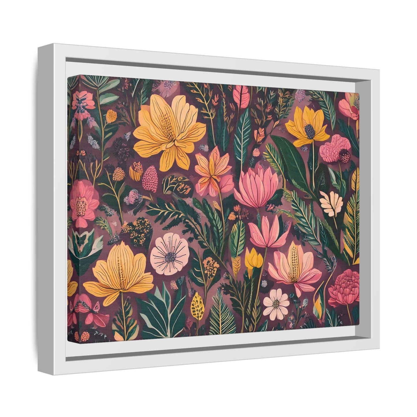 TBF110 Timeless Blooms - Matte Canvas, Framed (Multi-color)