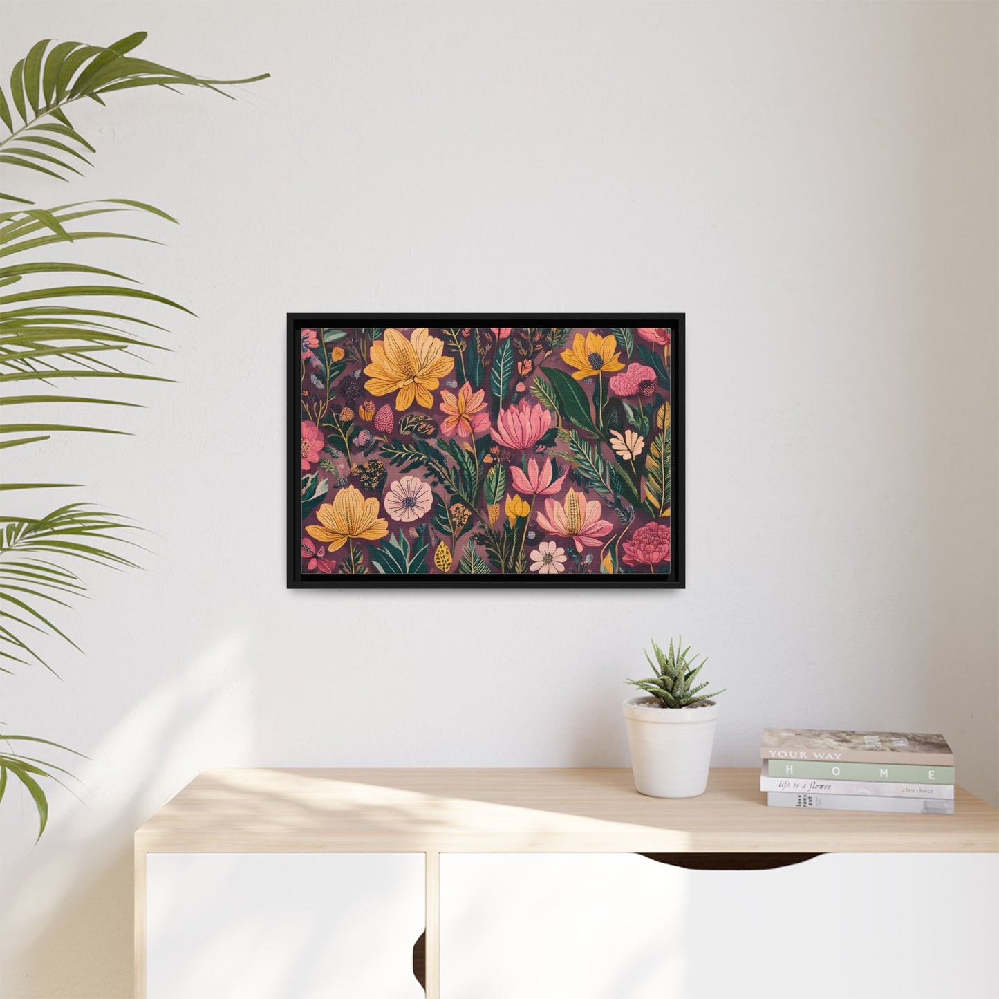 TBF110 Timeless Blooms - Matte Canvas, Framed (Multi-color)