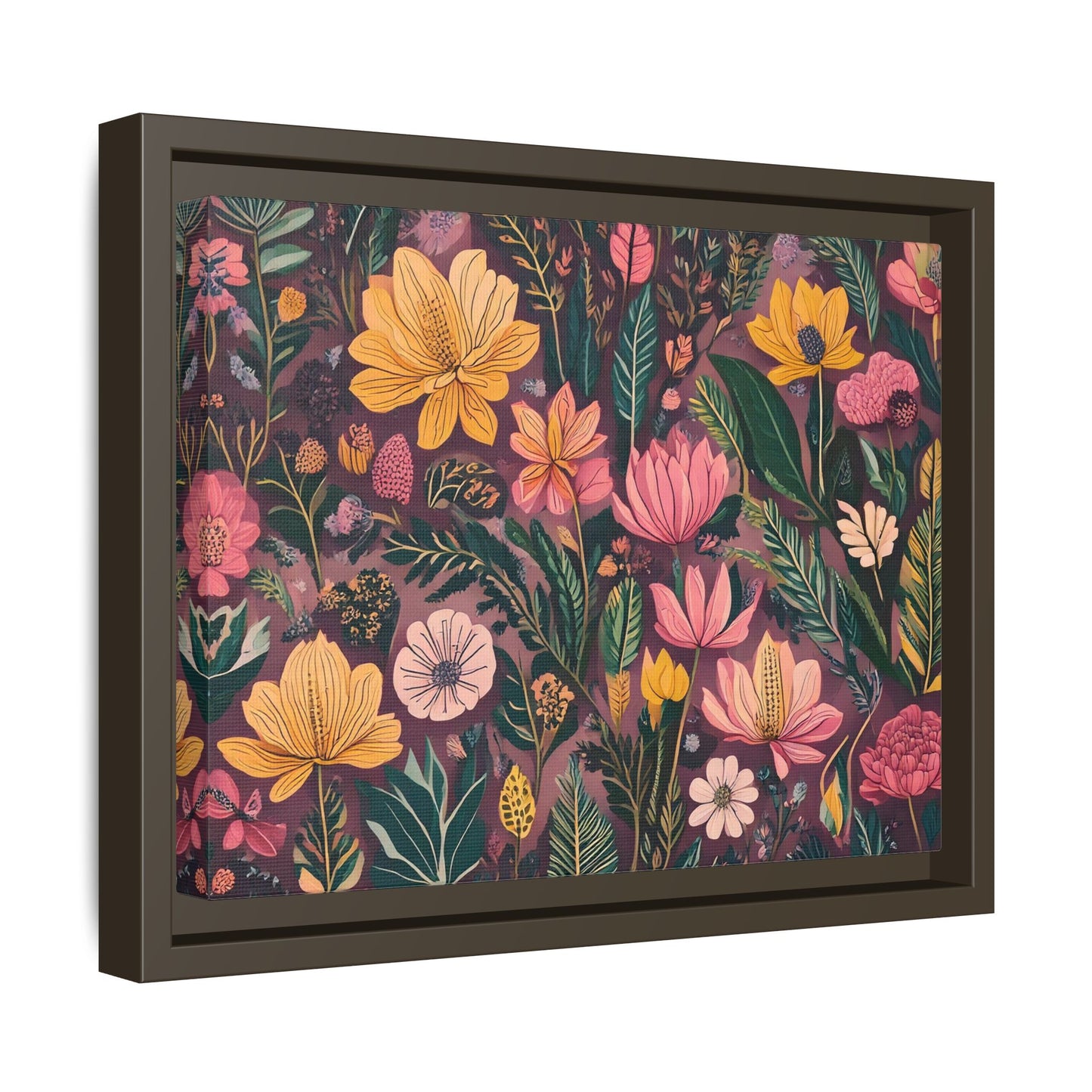 TBF110 Timeless Blooms - Matte Canvas, Framed (Multi-color)