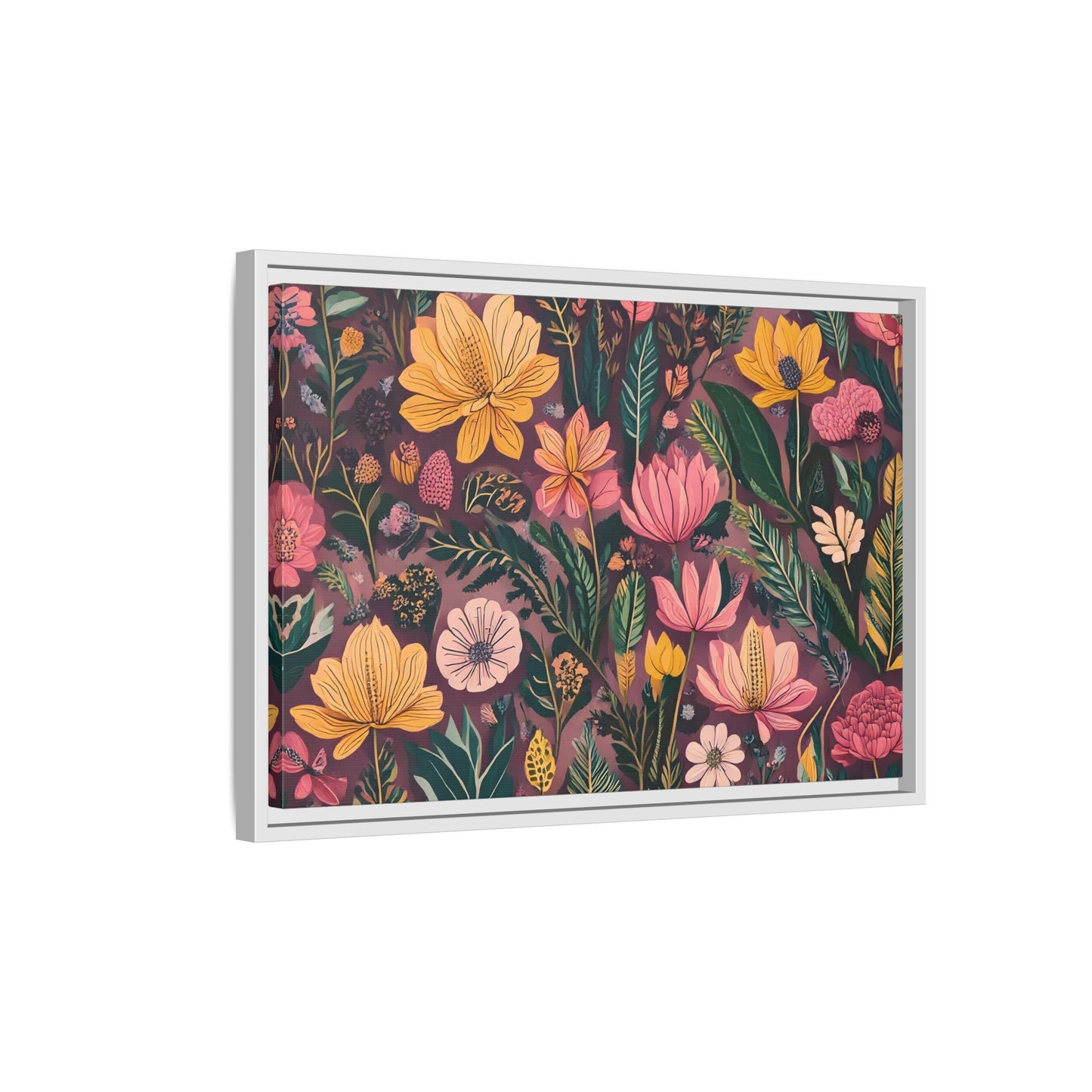 TBF110 Timeless Blooms - Matte Canvas, Framed (Multi-color)