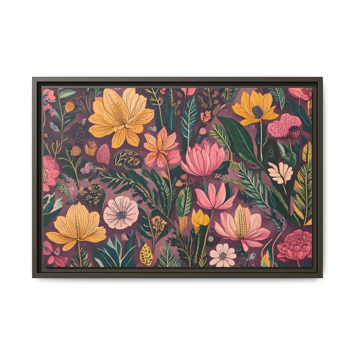 TBF110 Timeless Blooms - Matte Canvas, Framed (Multi-color)