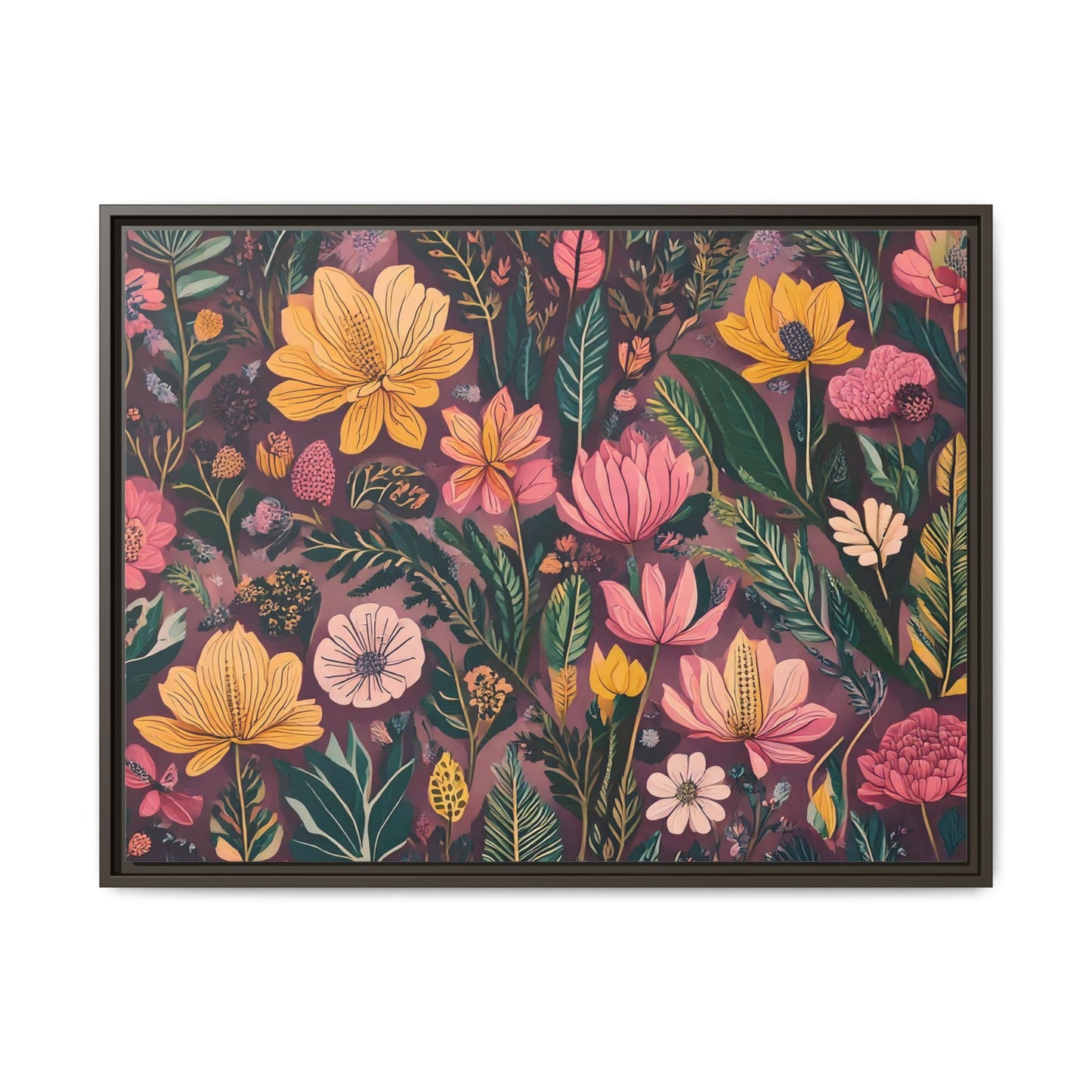 TBF110 Timeless Blooms - Matte Canvas, Framed (Multi-color)