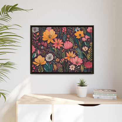 TBF108 Timeless Blooms - Matte Canvas, Framed (Multi-color)