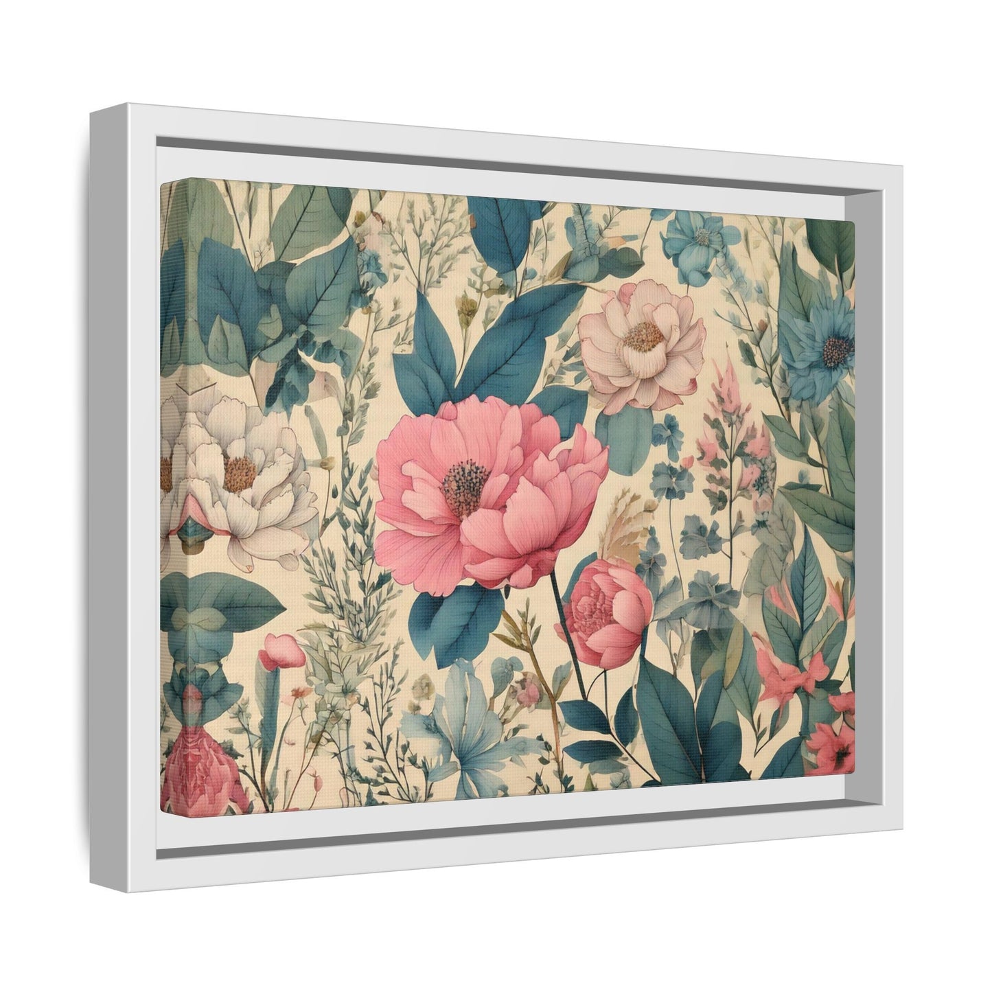 TBF101 Timeless Blooms - Matte Canvas, Framed (Multi-color)