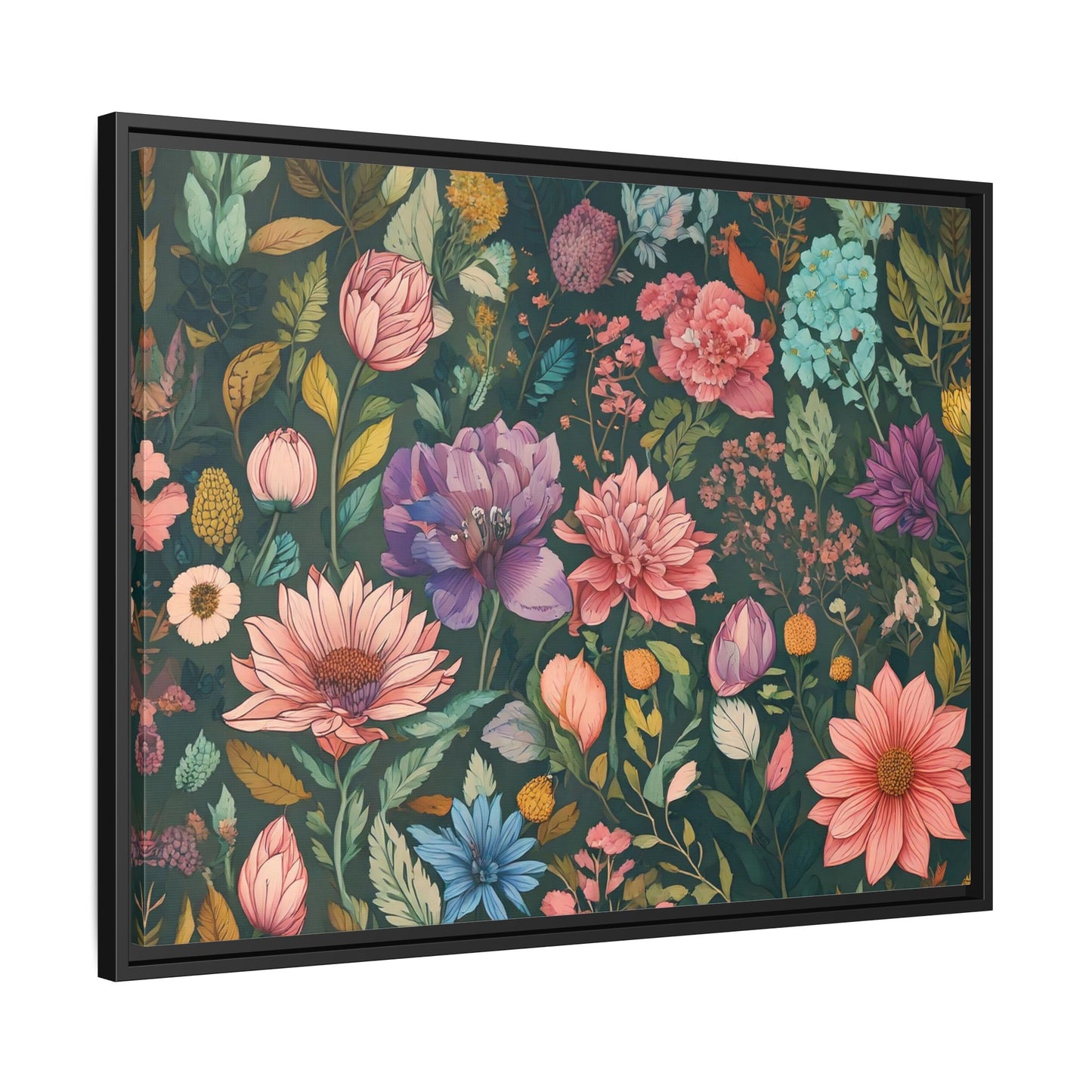 TBF111 Timeless Blooms - Matte Canvas, Framed (Multi-color)