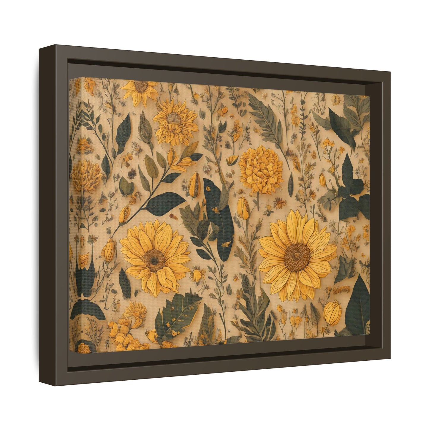 TBF104 Timeless Blooms - Matte Canvas, Framed (Multi-color)