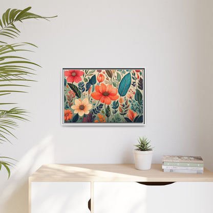 TBF105 Timeless Blooms - Matte Canvas, Framed (Multi-color)