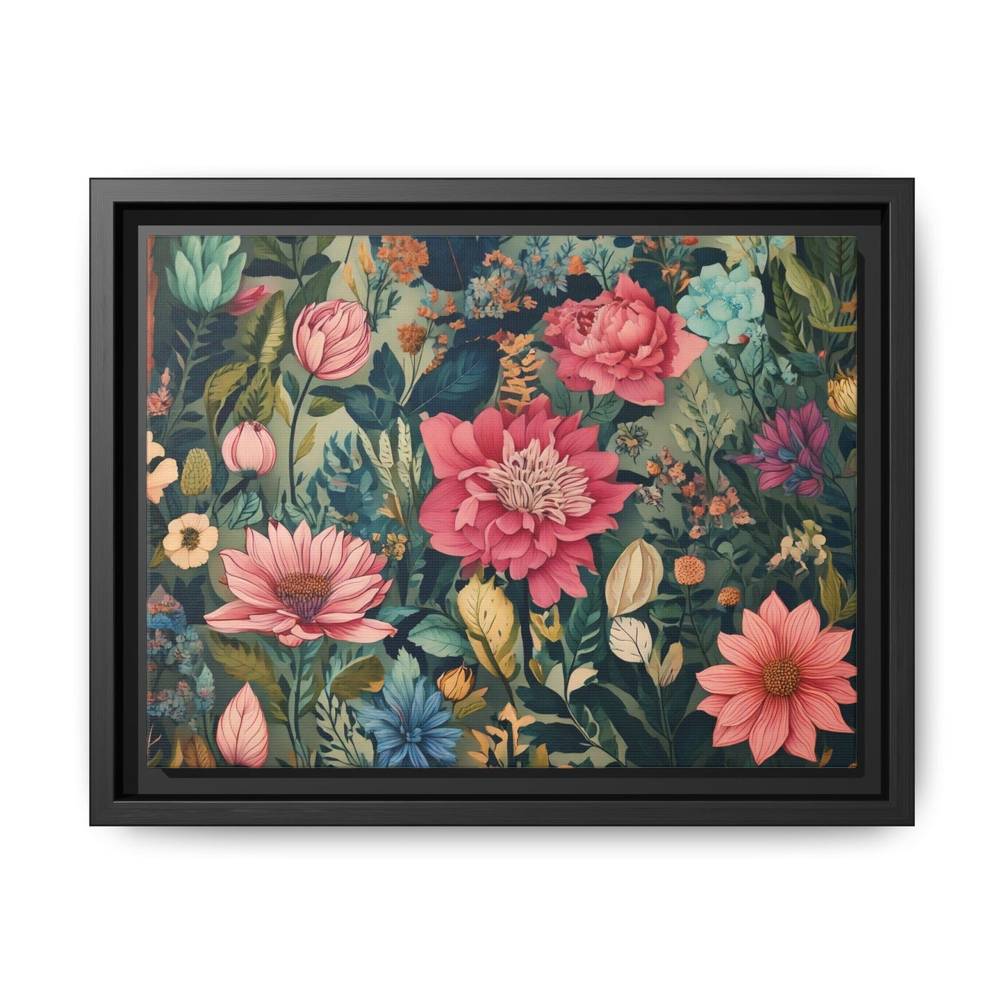 TBF109 Timeless Blooms - Matte Canvas, Framed (Multi-color)