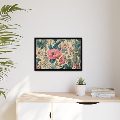 TBF101 Timeless Blooms - Matte Canvas, Framed (Multi-color)