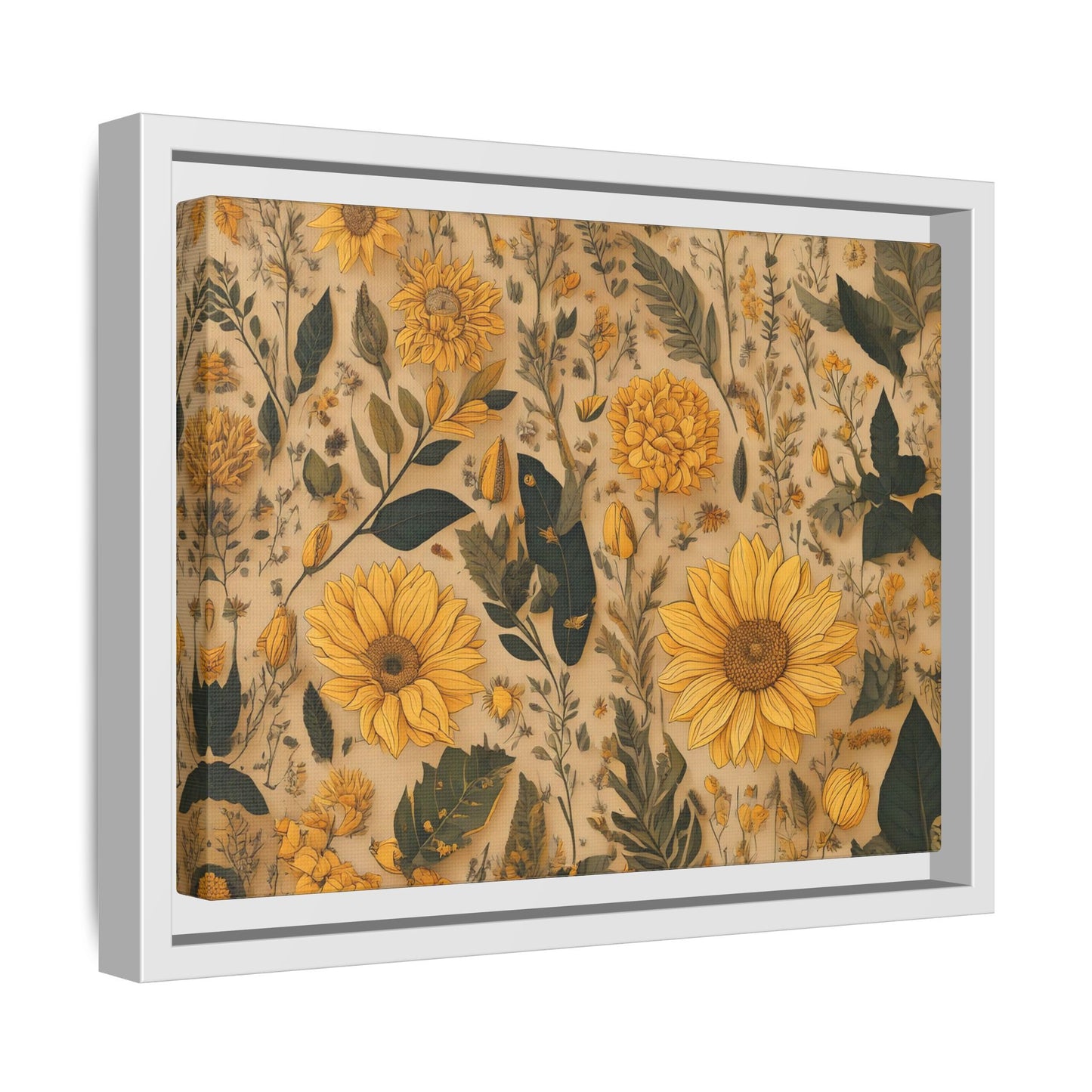 TBF104 Timeless Blooms - Matte Canvas, Framed (Multi-color)