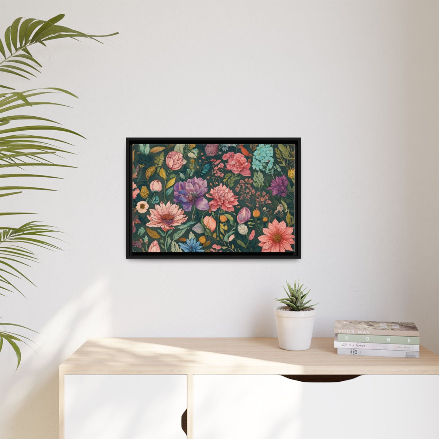 TBF111 Timeless Blooms - Matte Canvas, Framed (Multi-color)