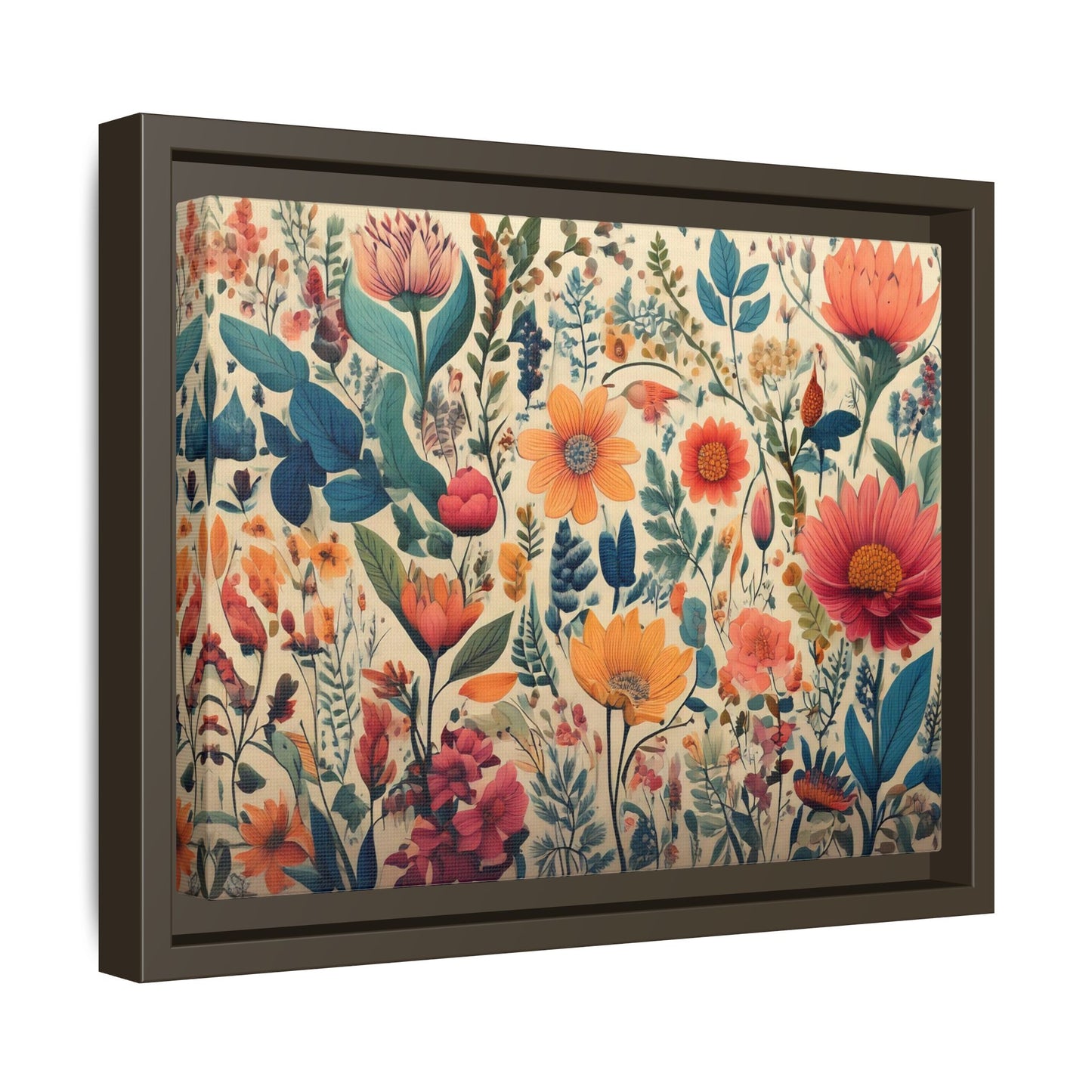 TBF112 Timeless Blooms - Matte Canvas, Framed (Multi-color)