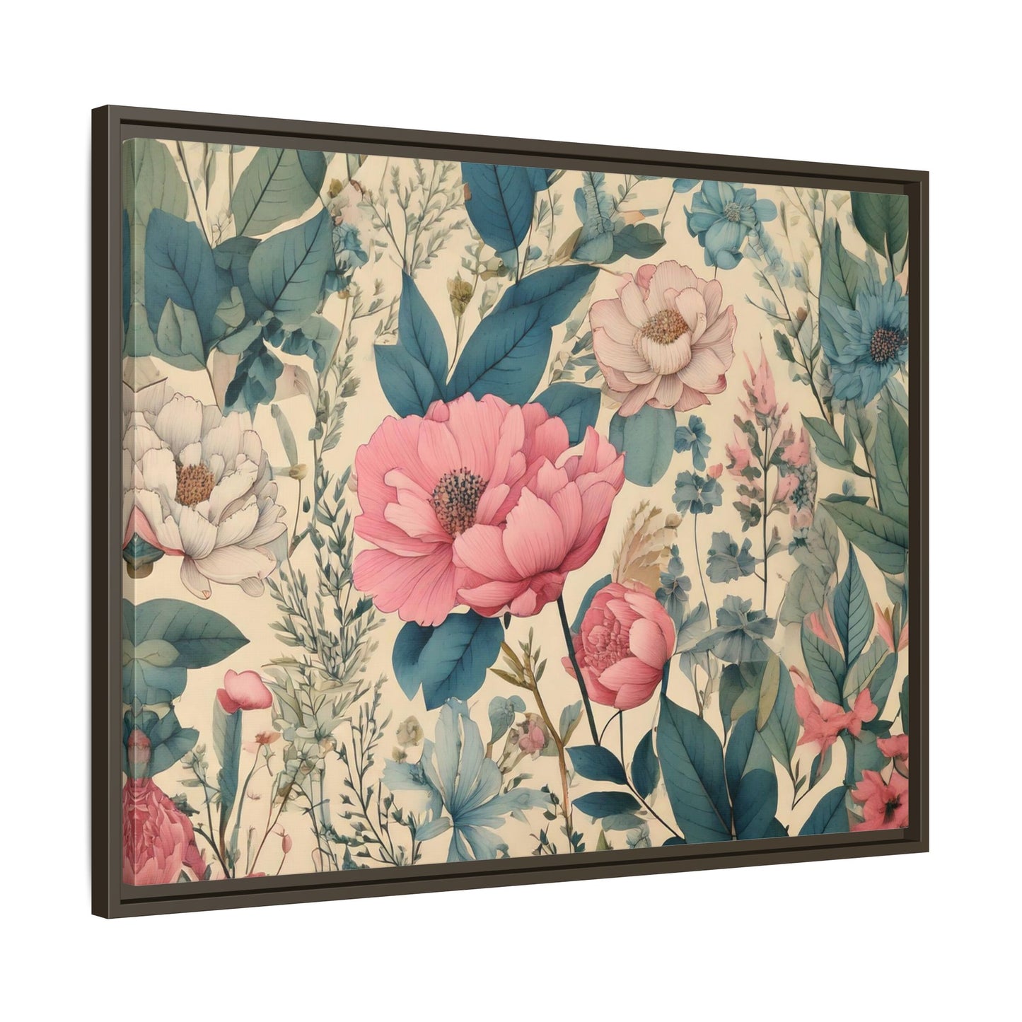 TBF101 Timeless Blooms - Matte Canvas, Framed (Multi-color)