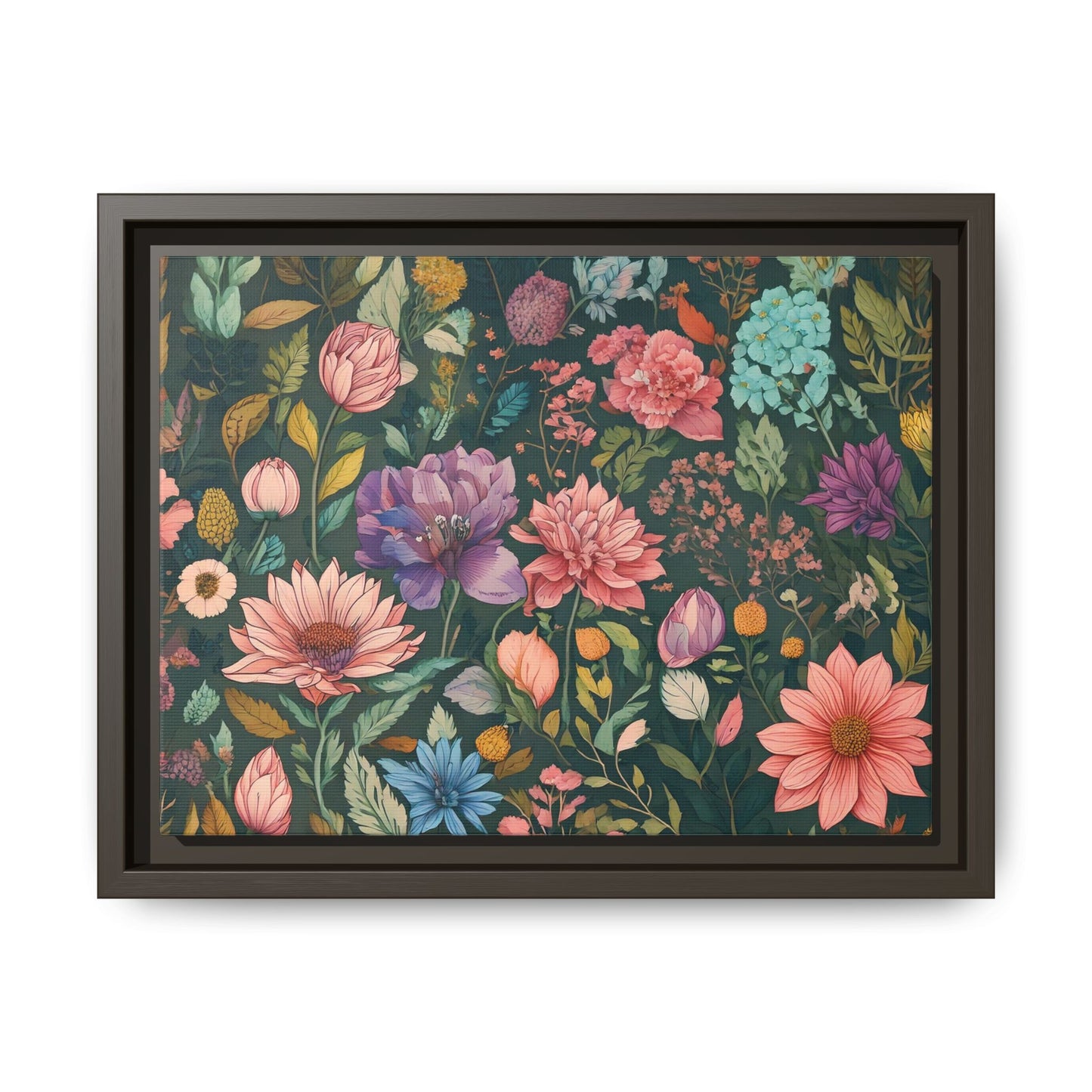 TBF111 Timeless Blooms - Matte Canvas, Framed (Multi-color)