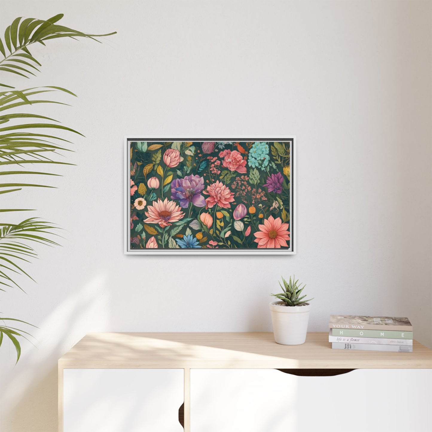 TBF111 Timeless Blooms - Matte Canvas, Framed (Multi-color)