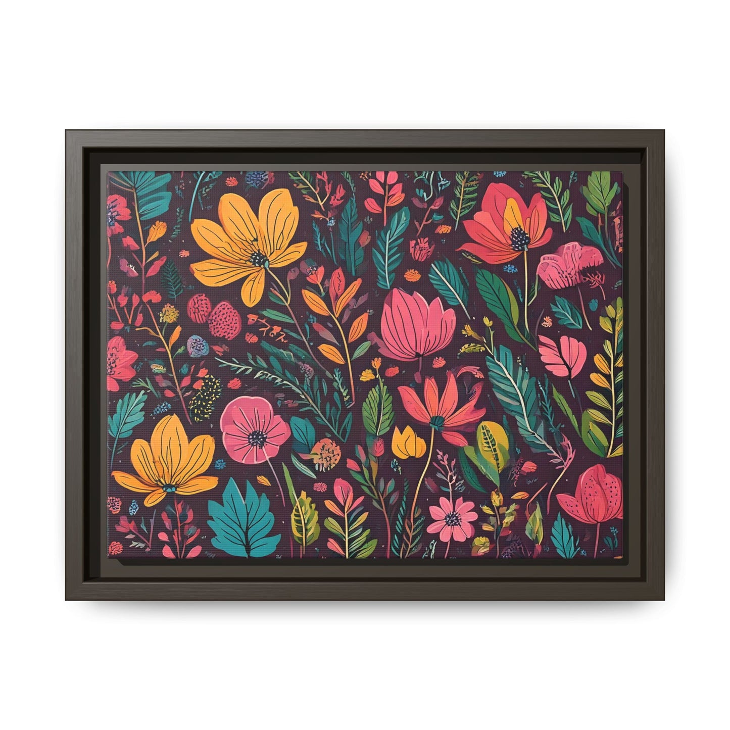 TBF102 Timeless Blooms - Matte Canvas, Framed (Multi-color)