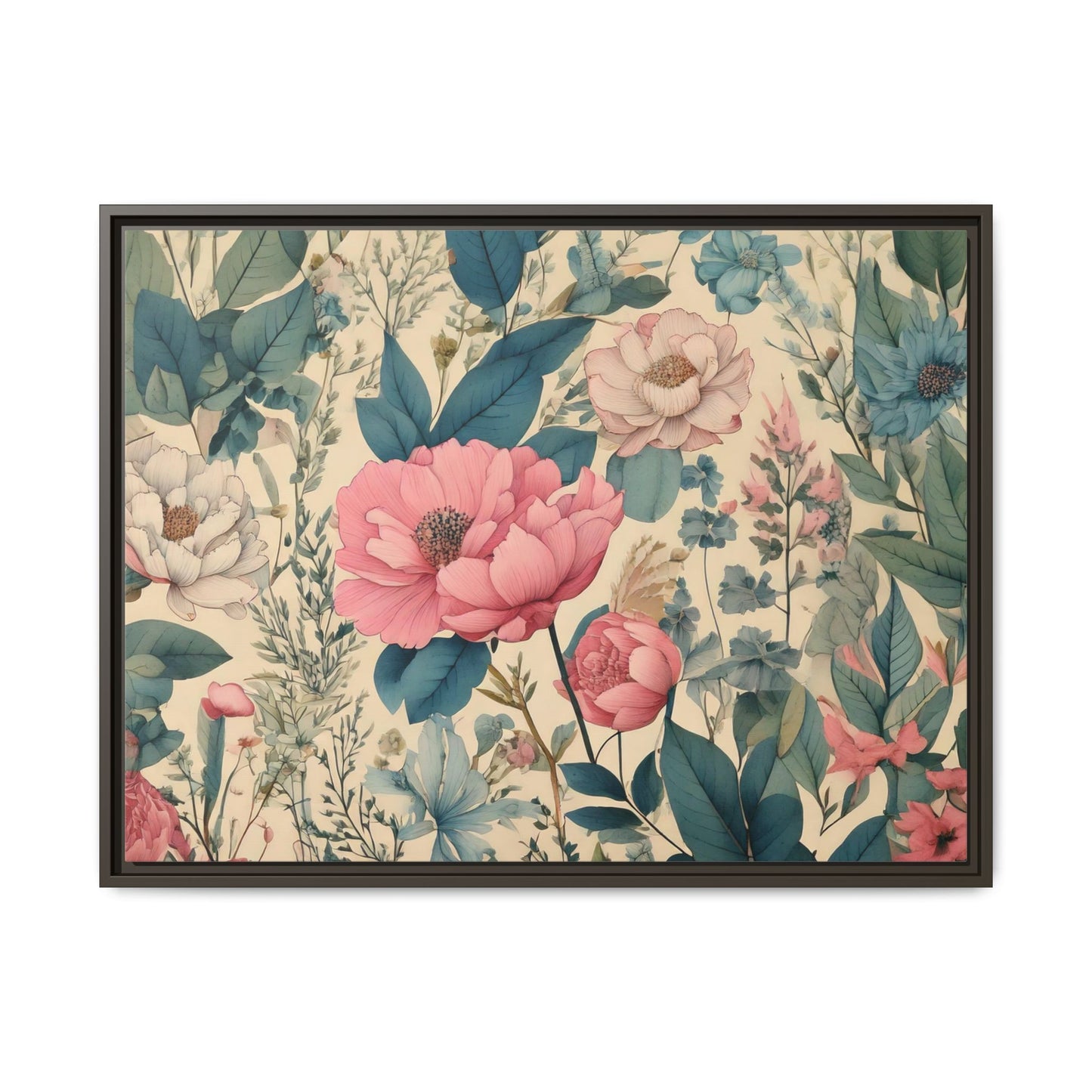 TBF101 Timeless Blooms - Matte Canvas, Framed (Multi-color)