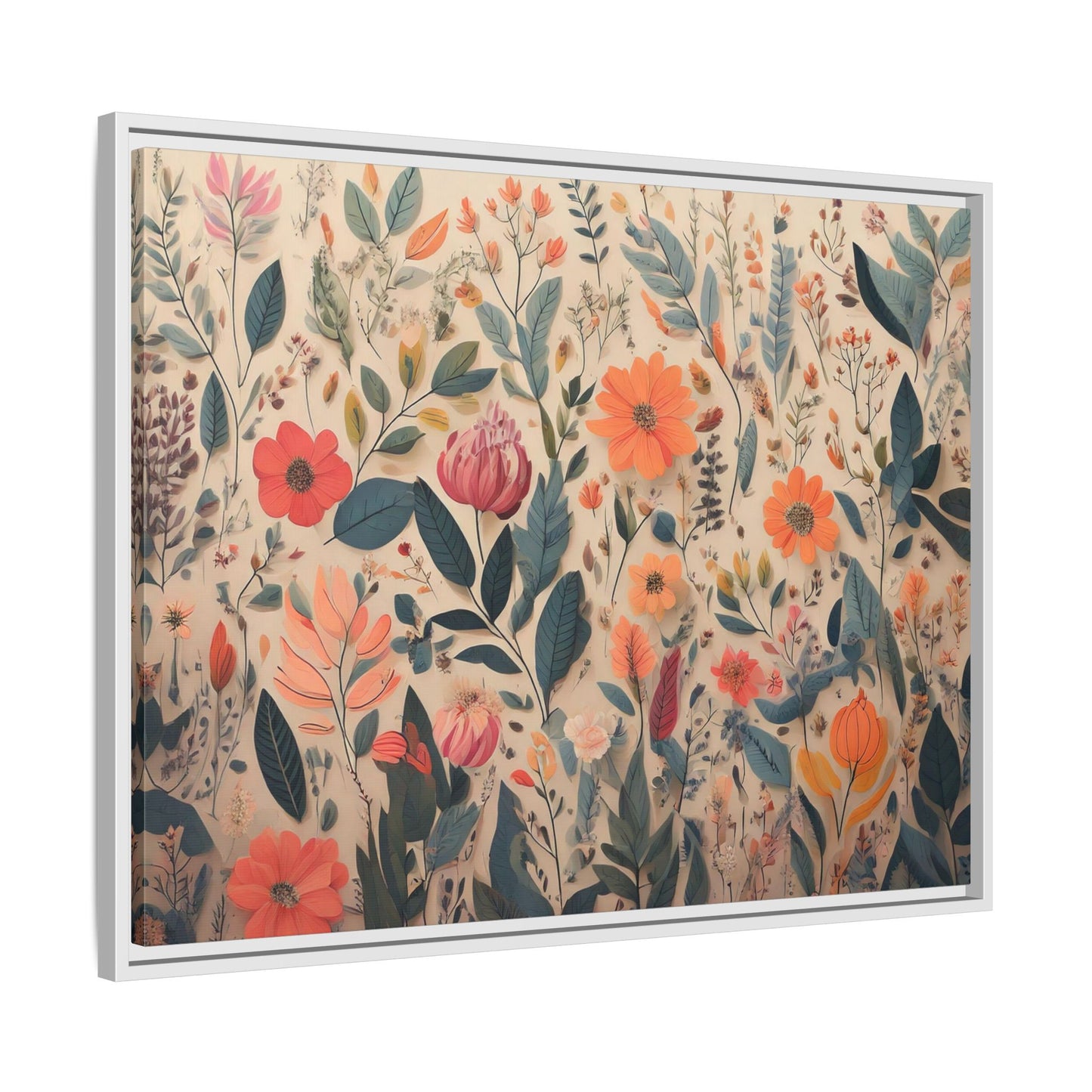 TBF103 Timeless Blooms - Matte Canvas, Framed (Multi-color)