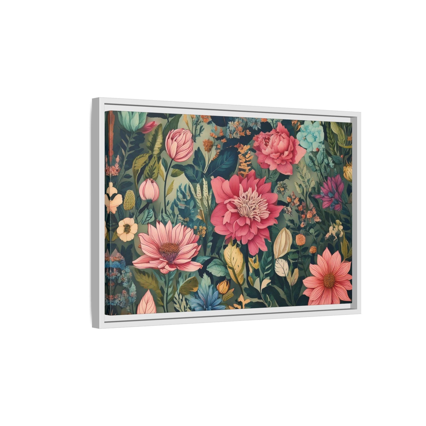 TBF109 Timeless Blooms - Matte Canvas, Framed (Multi-color)