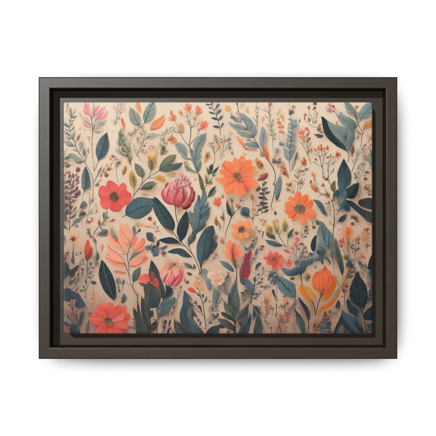 TBF103 Timeless Blooms - Matte Canvas, Framed (Multi-color)