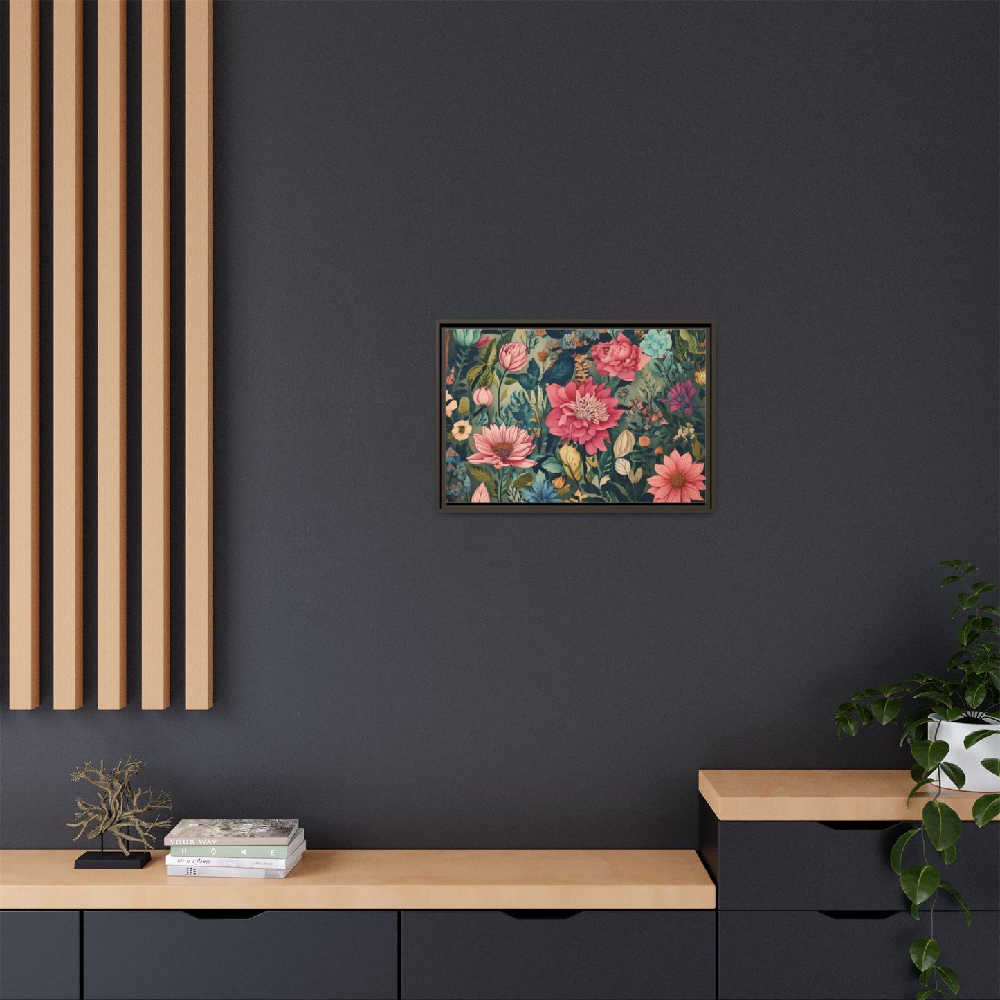 TBF109 Timeless Blooms - Matte Canvas, Framed (Multi-color)