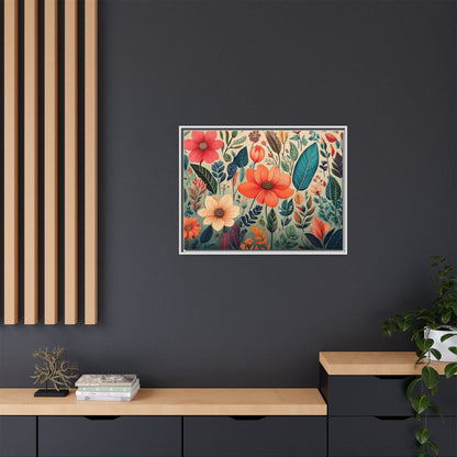 TBF105 Timeless Blooms - Matte Canvas, Framed (Multi-color)