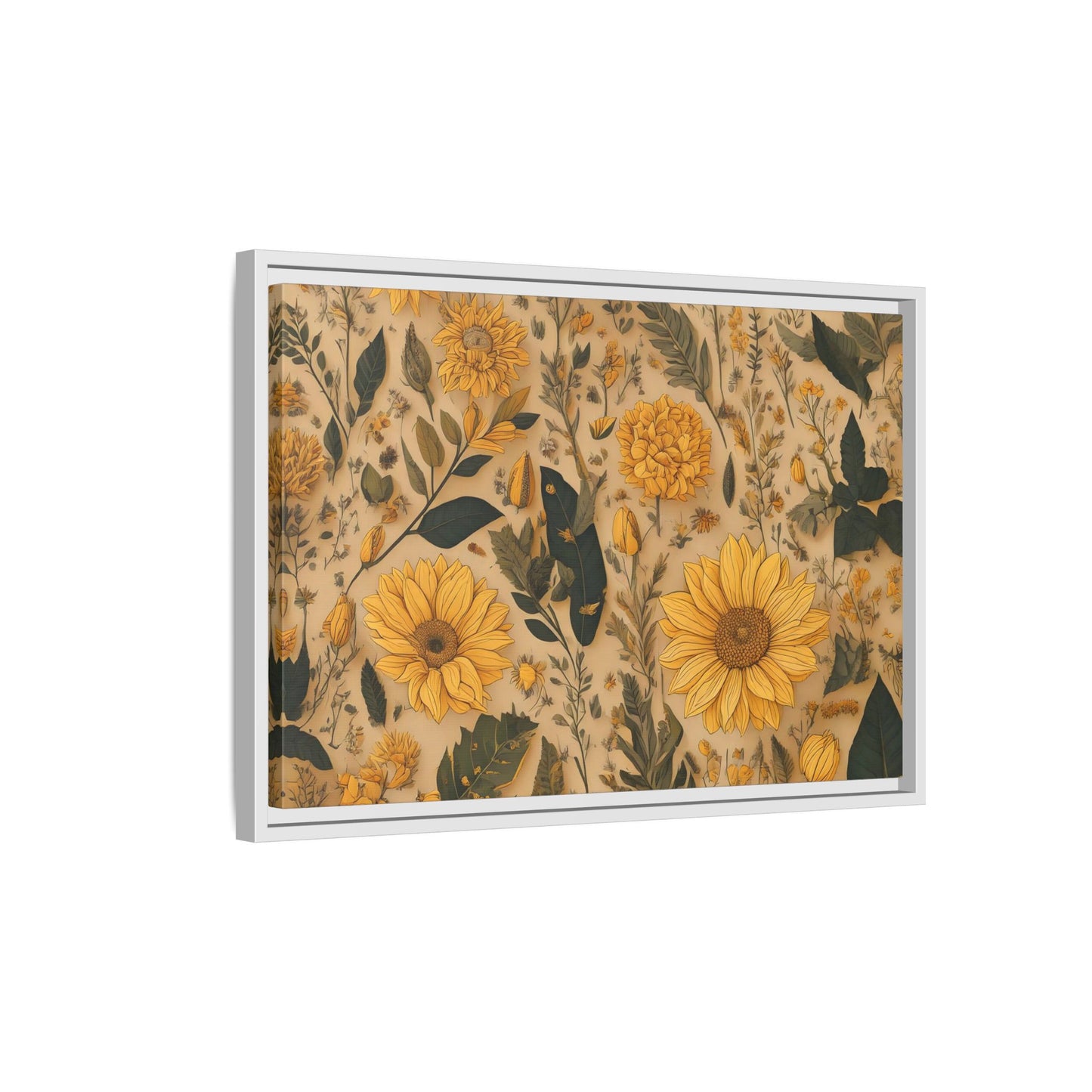 TBF104 Timeless Blooms - Matte Canvas, Framed (Multi-color)