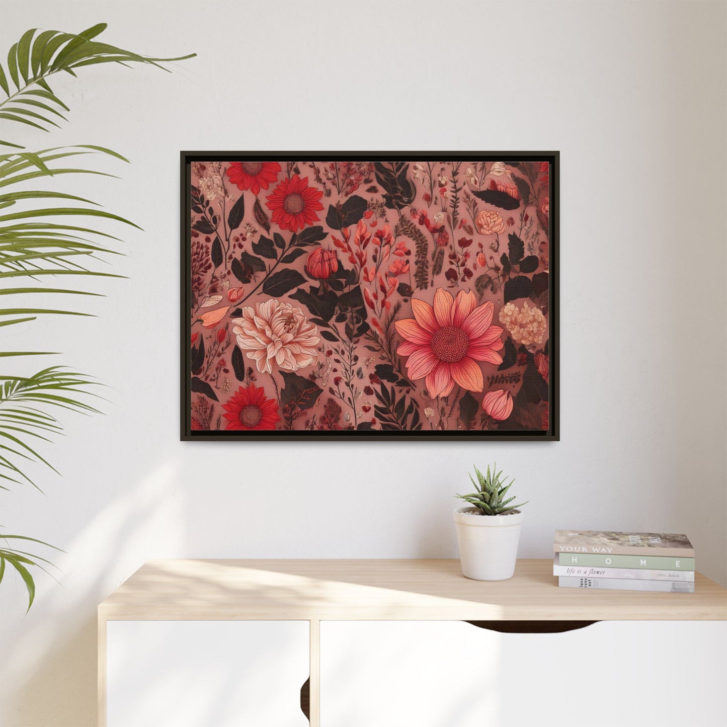 TBF106 Timeless Blooms - Matte Canvas, Framed (Multi-color)