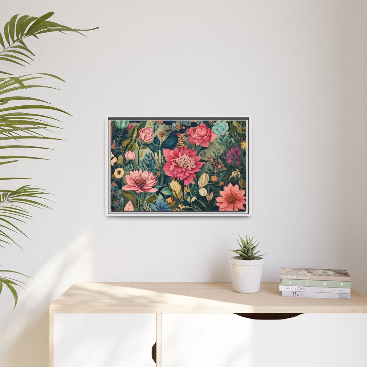 TBF109 Timeless Blooms - Matte Canvas, Framed (Multi-color)