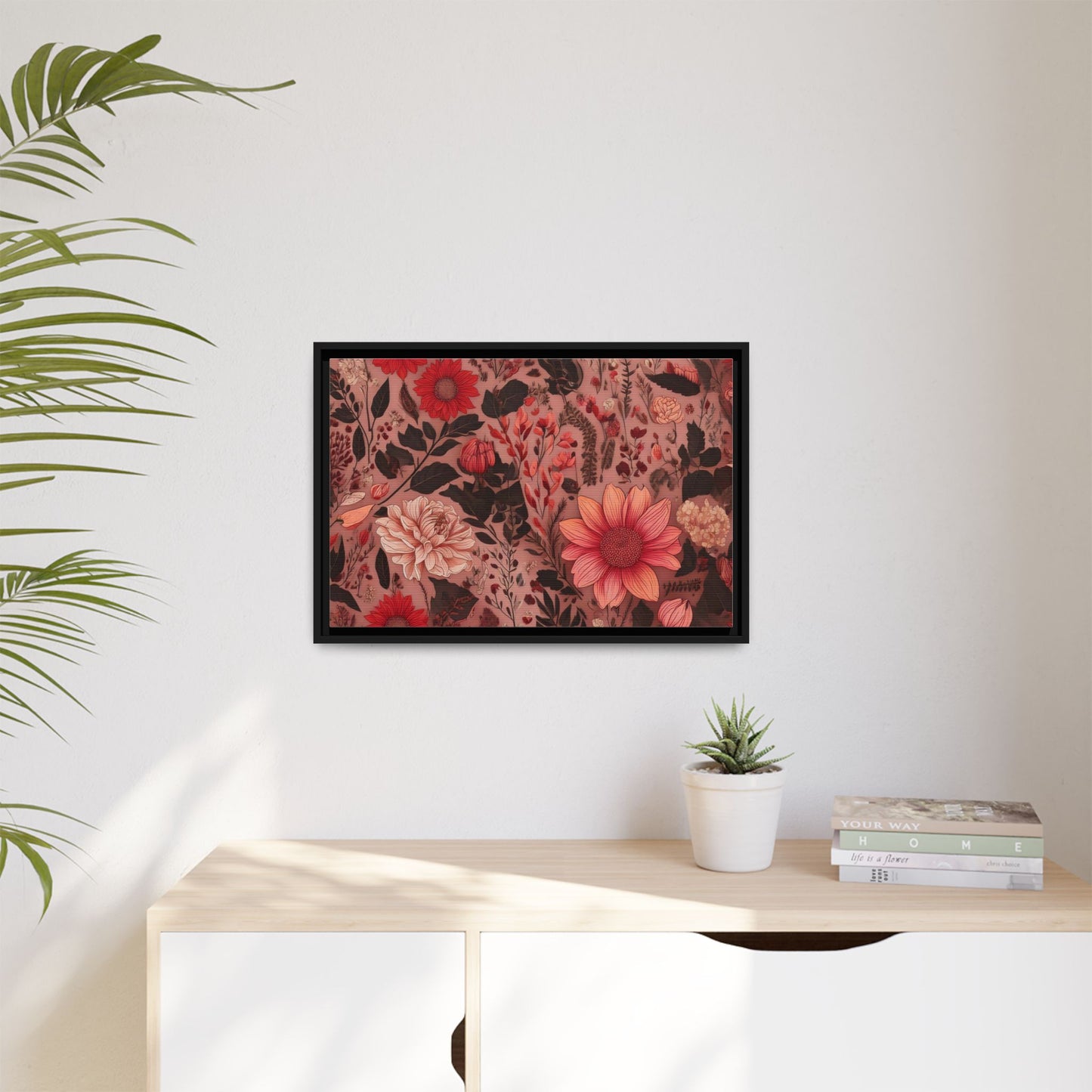 TBF106 Timeless Blooms - Matte Canvas, Framed (Multi-color)