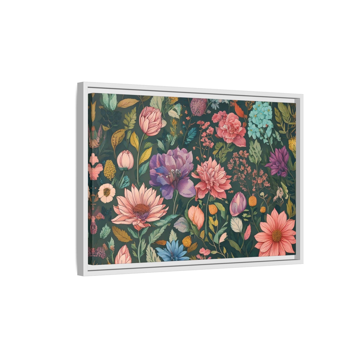 TBF111 Timeless Blooms - Matte Canvas, Framed (Multi-color)