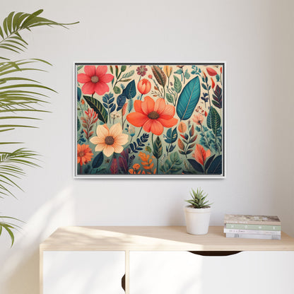 TBF105 Timeless Blooms - Matte Canvas, Framed (Multi-color)