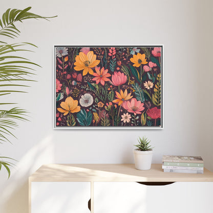 TBF108 Timeless Blooms - Matte Canvas, Framed (Multi-color)