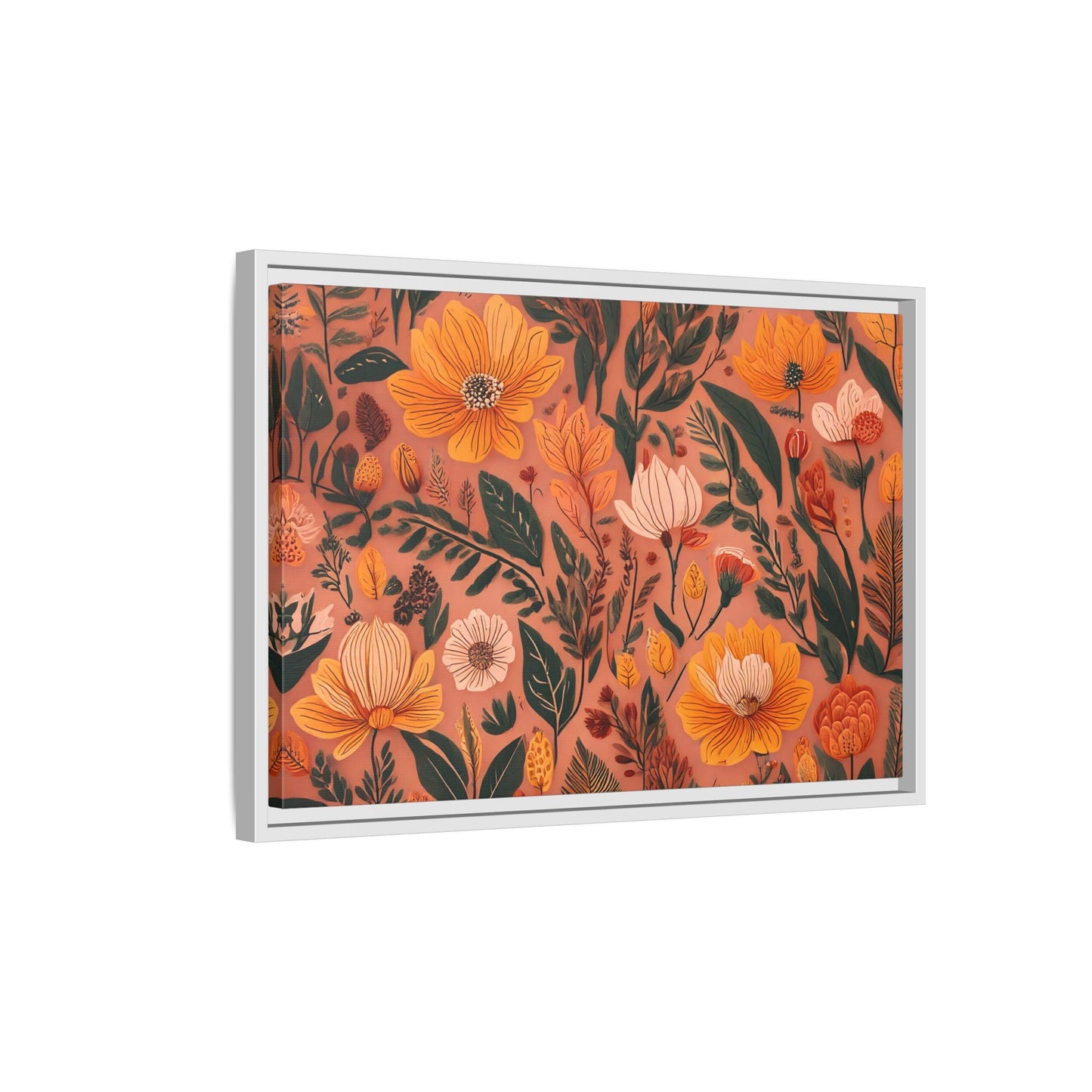 TBF107 Timeless Blooms - Matte Canvas, Framed (Multi-color)