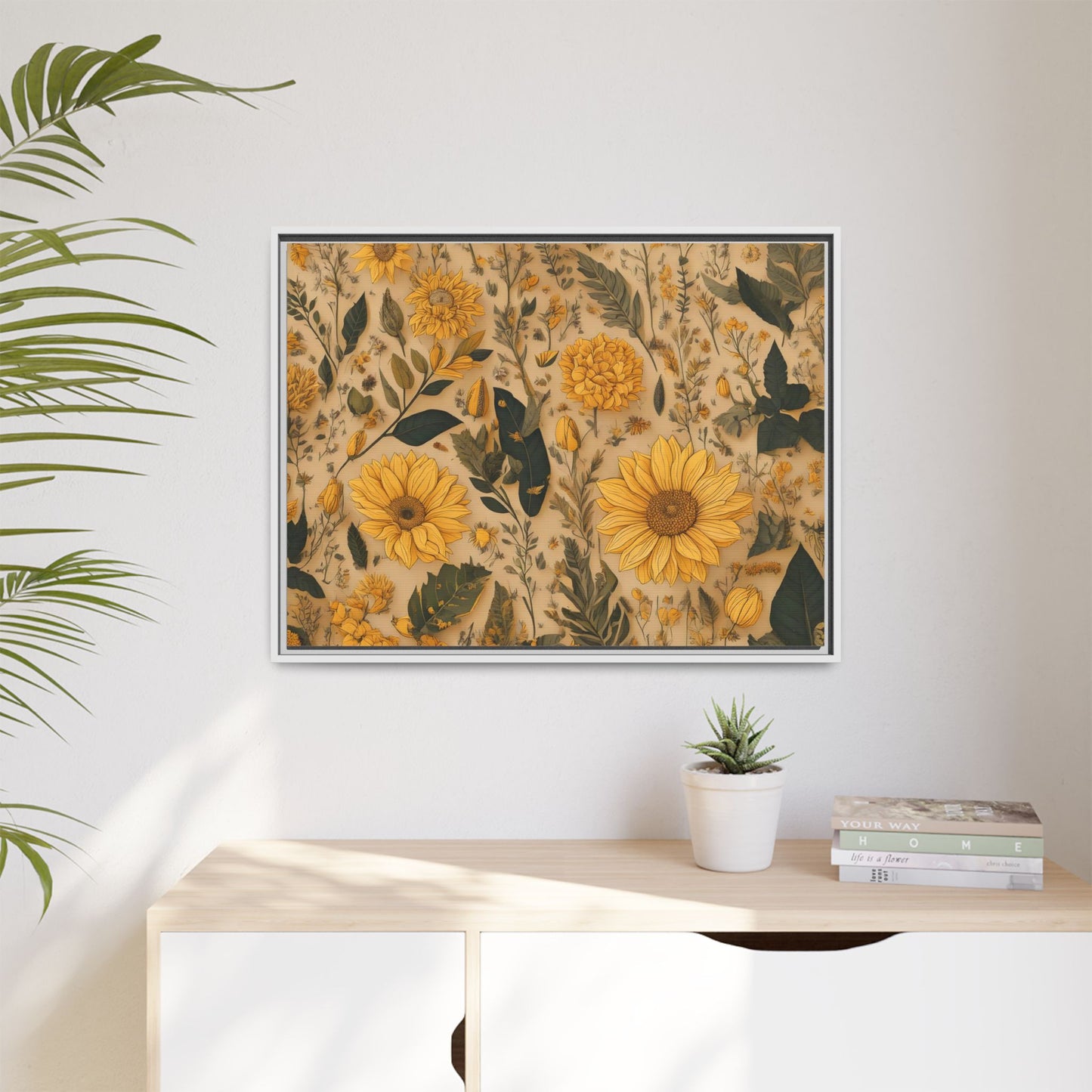 TBF104 Timeless Blooms - Matte Canvas, Framed (Multi-color)