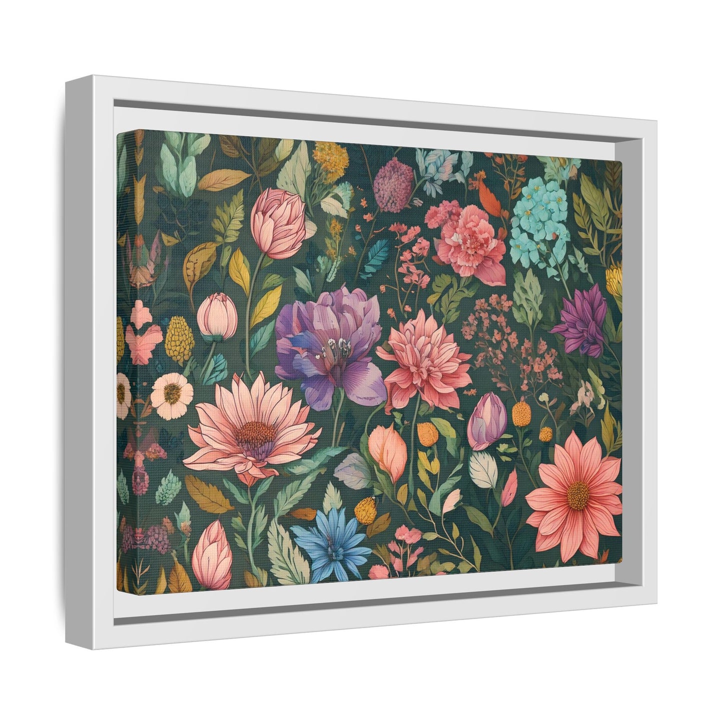 TBF111 Timeless Blooms - Matte Canvas, Framed (Multi-color)