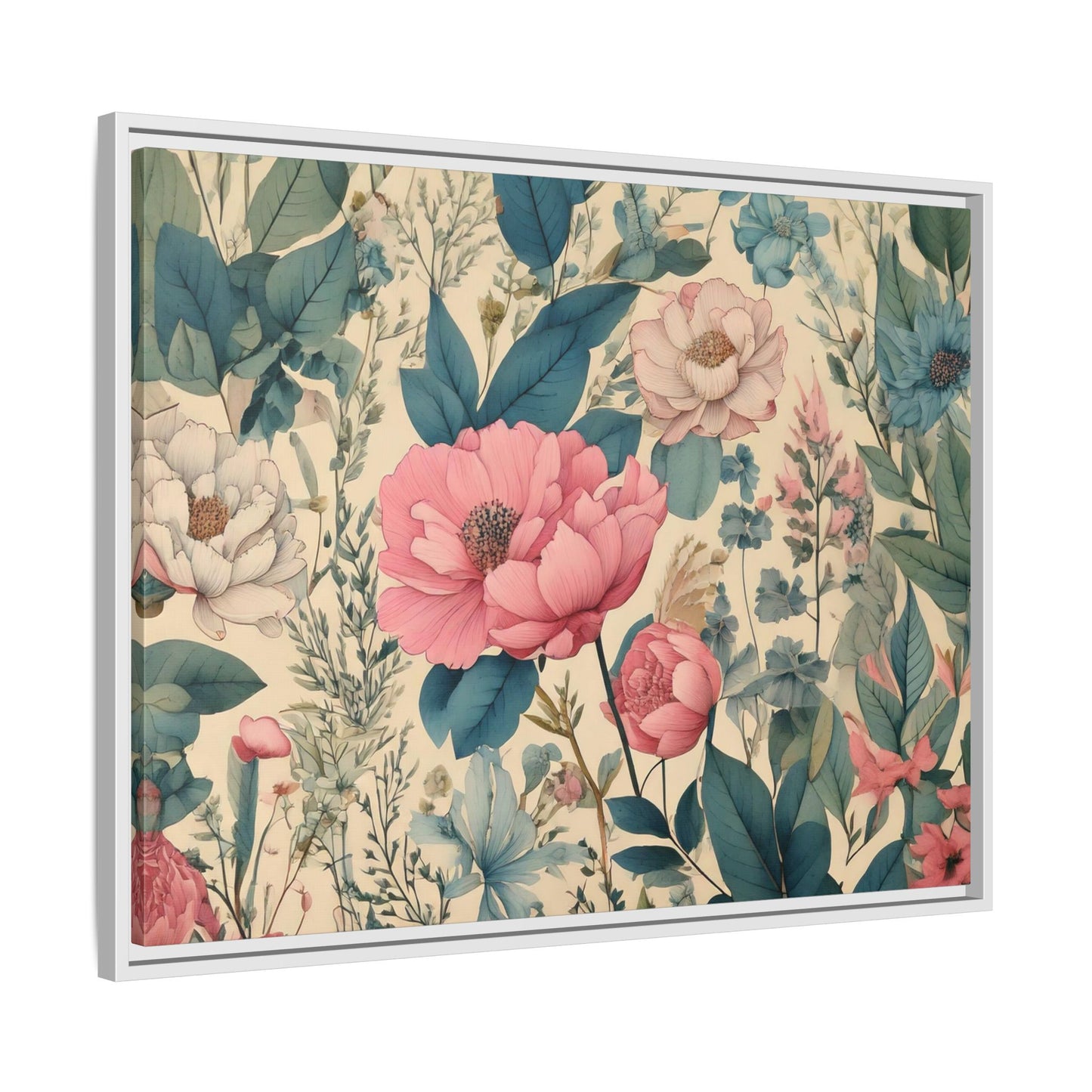 TBF101 Timeless Blooms - Matte Canvas, Framed (Multi-color)