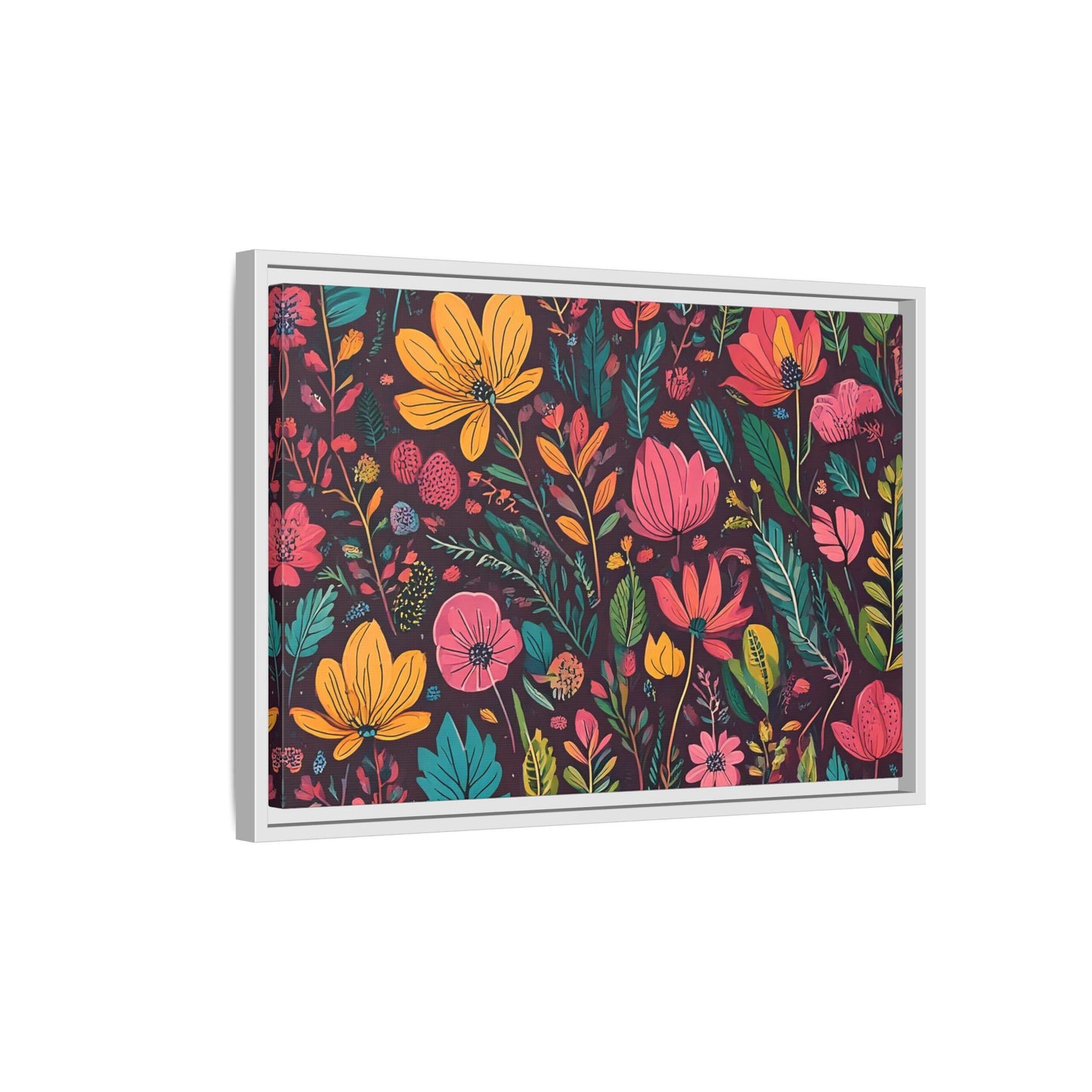 TBF102 Timeless Blooms - Matte Canvas, Framed (Multi-color)