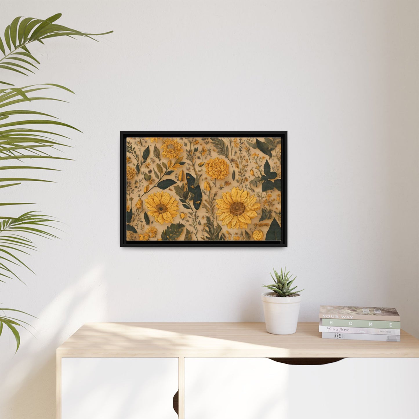 TBF104 Timeless Blooms - Matte Canvas, Framed (Multi-color)