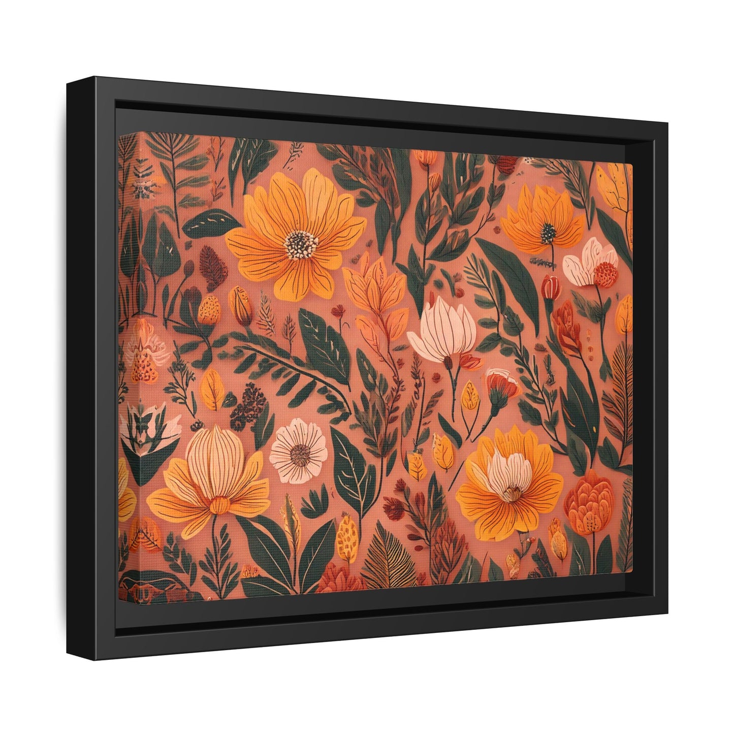 TBF107 Timeless Blooms - Matte Canvas, Framed (Multi-color)