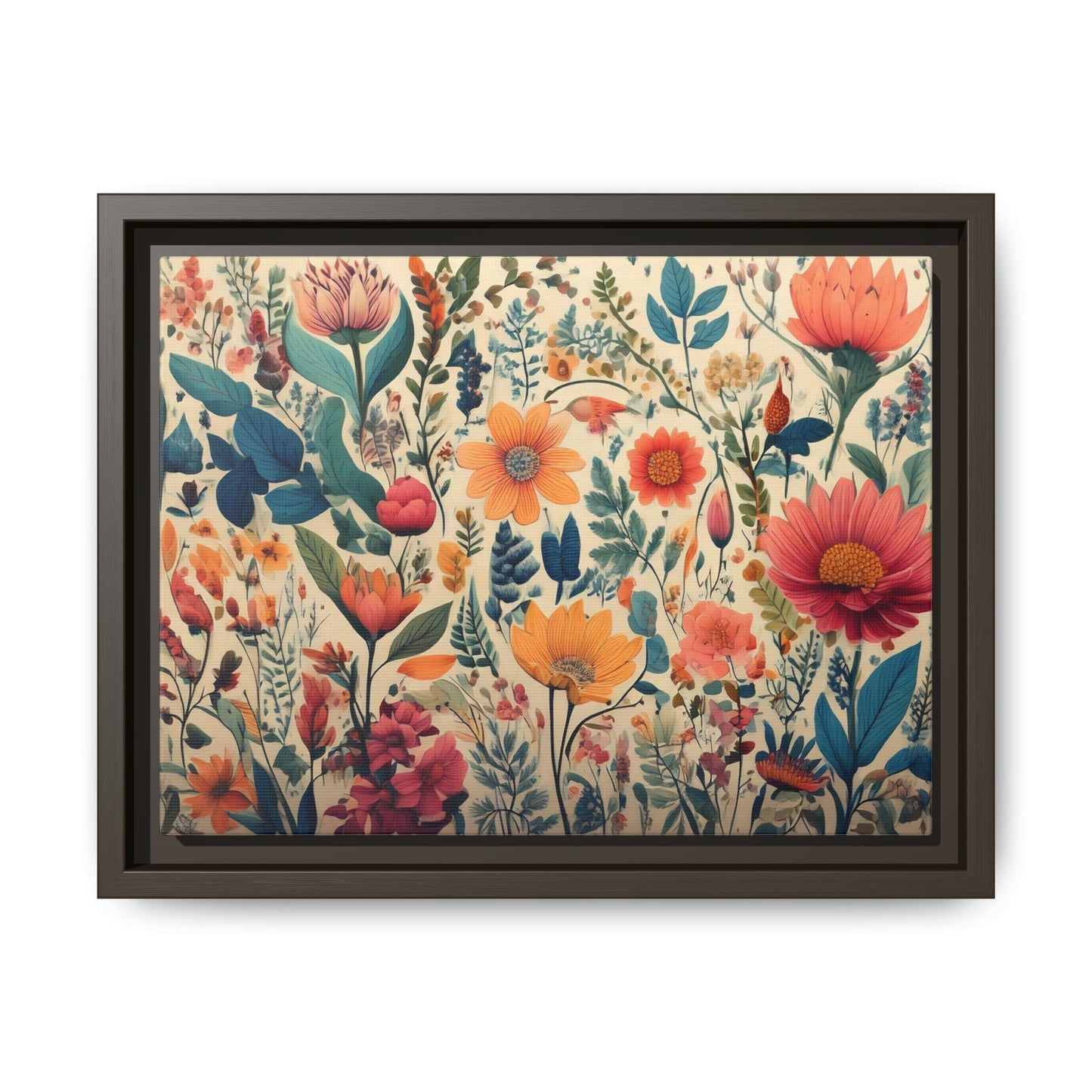 TBF112 Timeless Blooms - Matte Canvas, Framed (Multi-color)