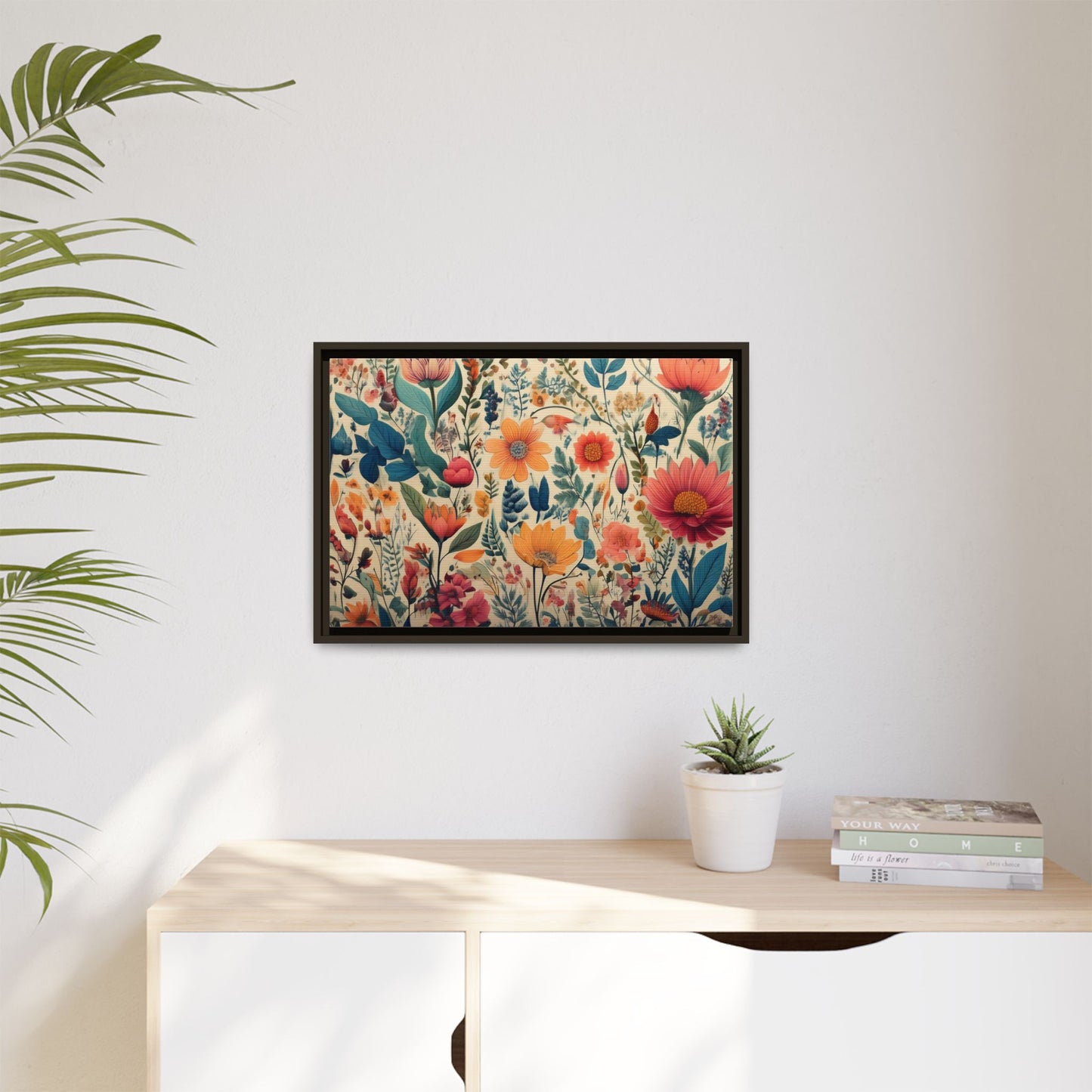 TBF112 Timeless Blooms - Matte Canvas, Framed (Multi-color)