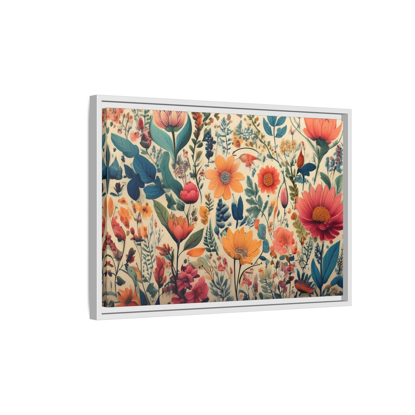 TBF112 Timeless Blooms - Matte Canvas, Framed (Multi-color)