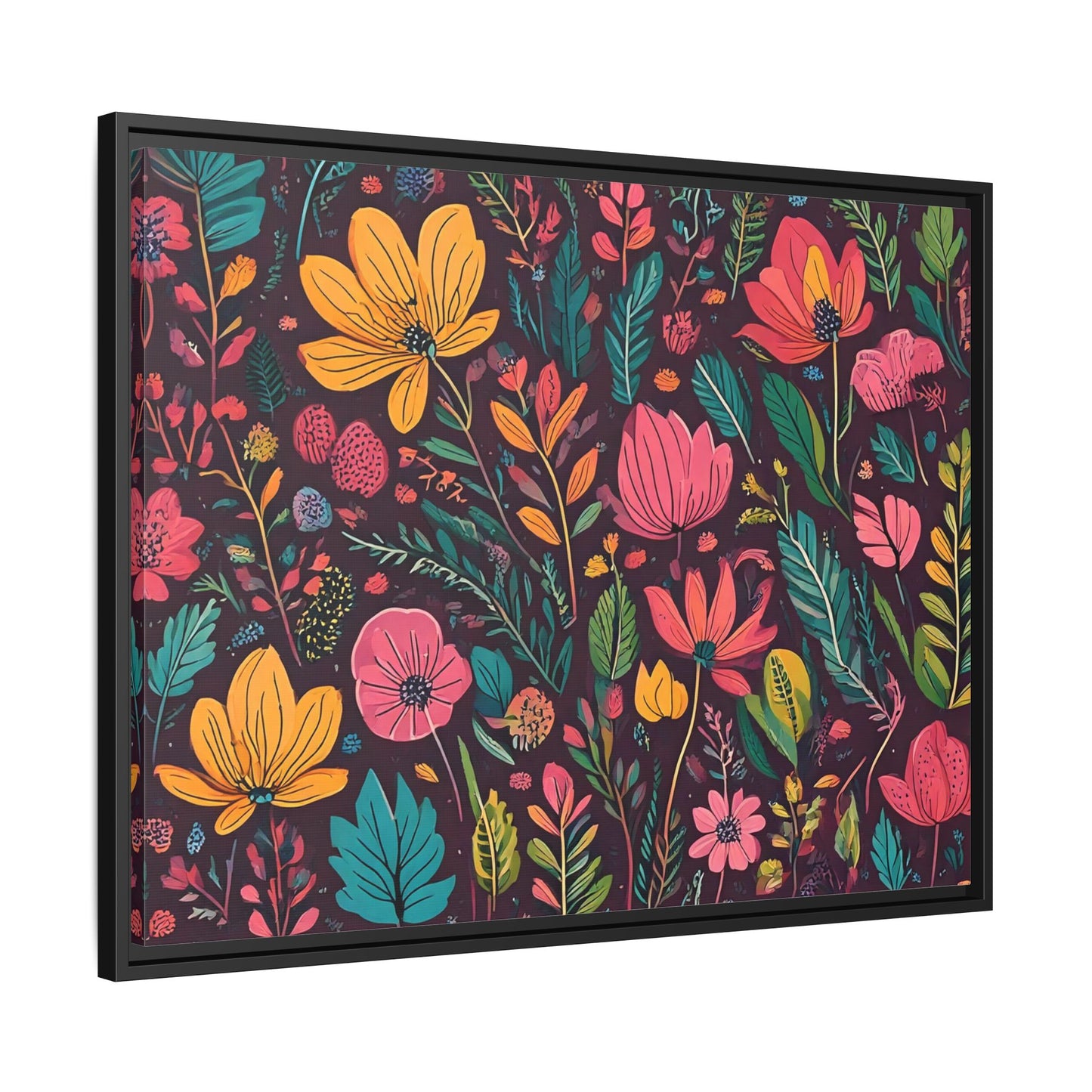 TBF102 Timeless Blooms - Matte Canvas, Framed (Multi-color)