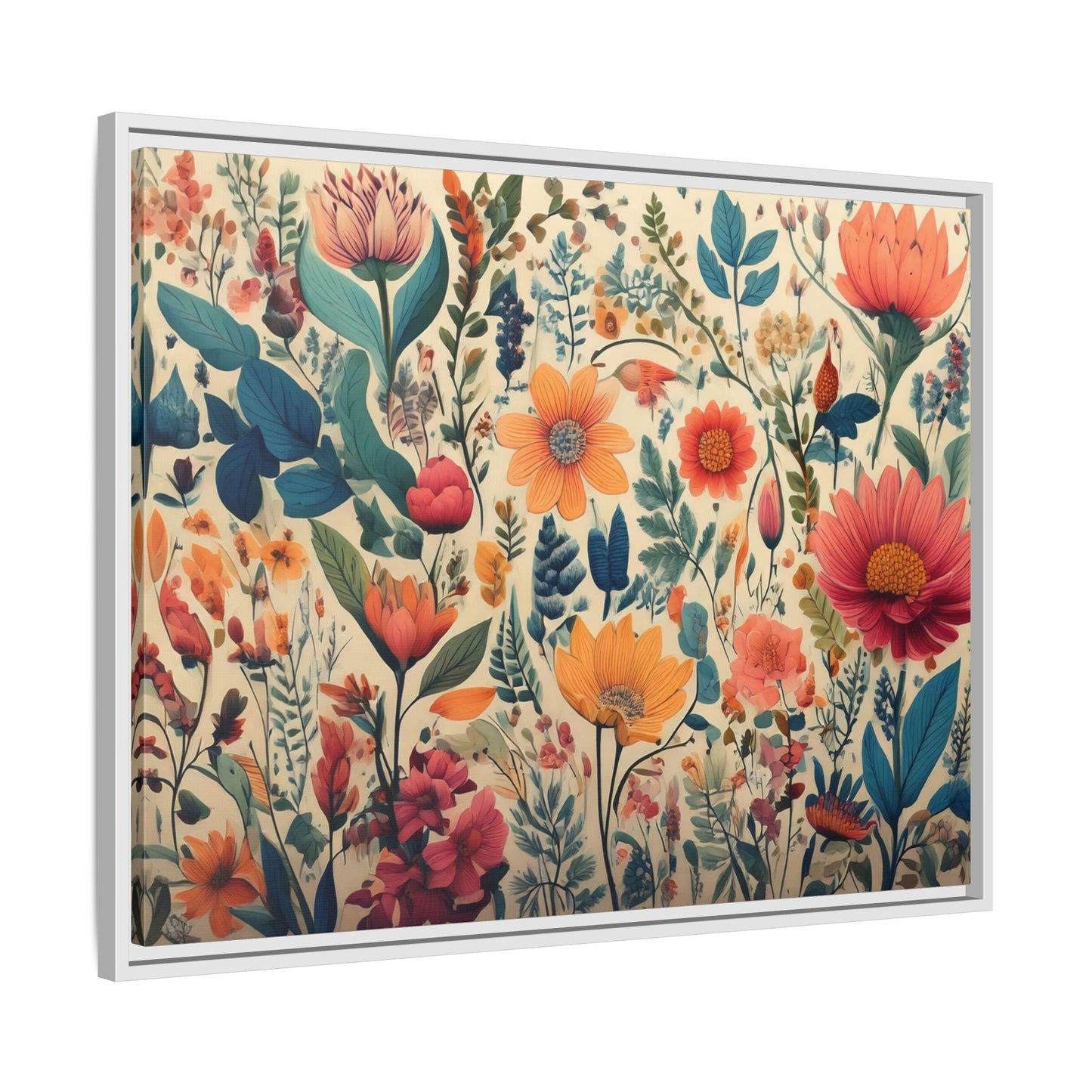 TBF112 Timeless Blooms - Matte Canvas, Framed (Multi-color)