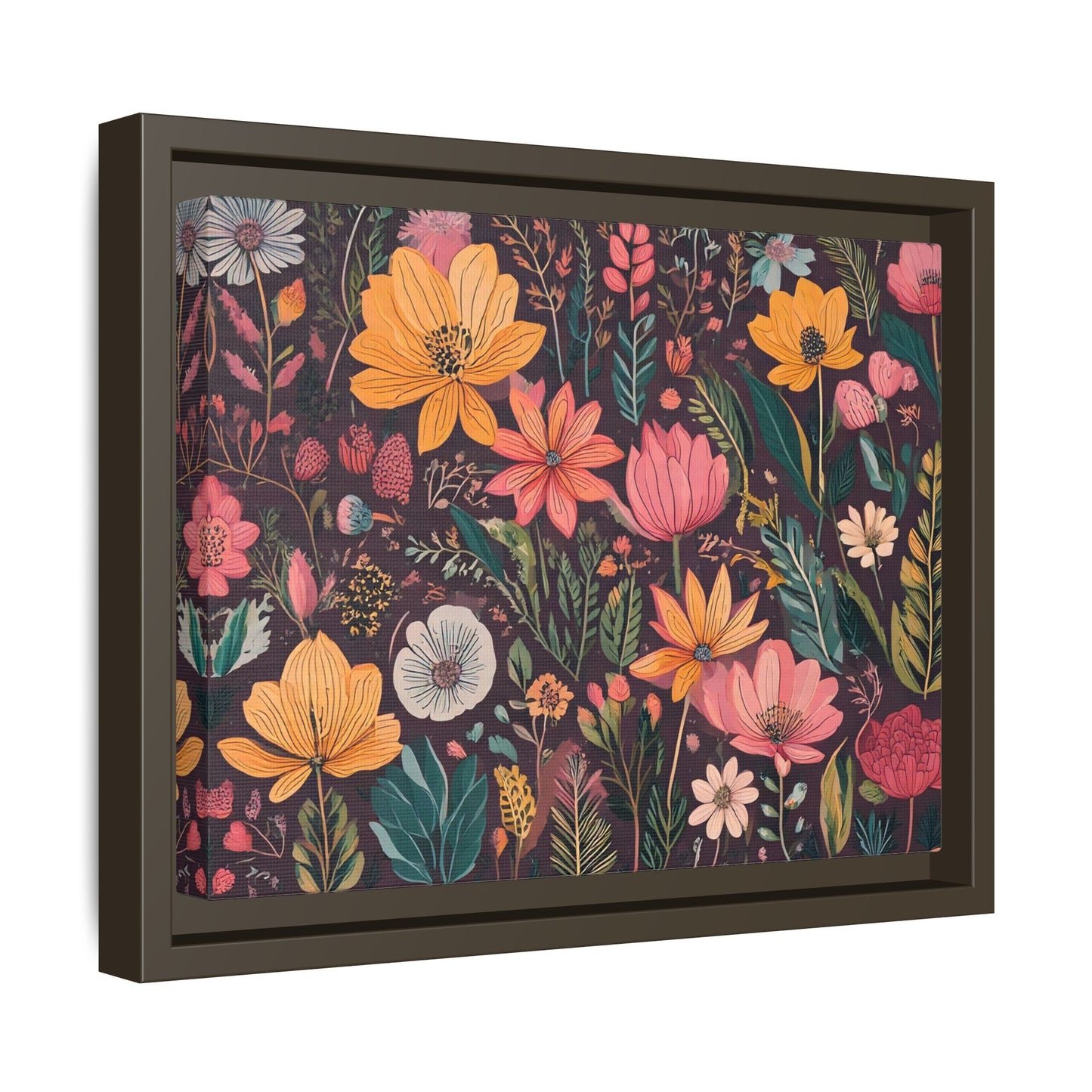 TBF108 Timeless Blooms - Matte Canvas, Framed (Multi-color)