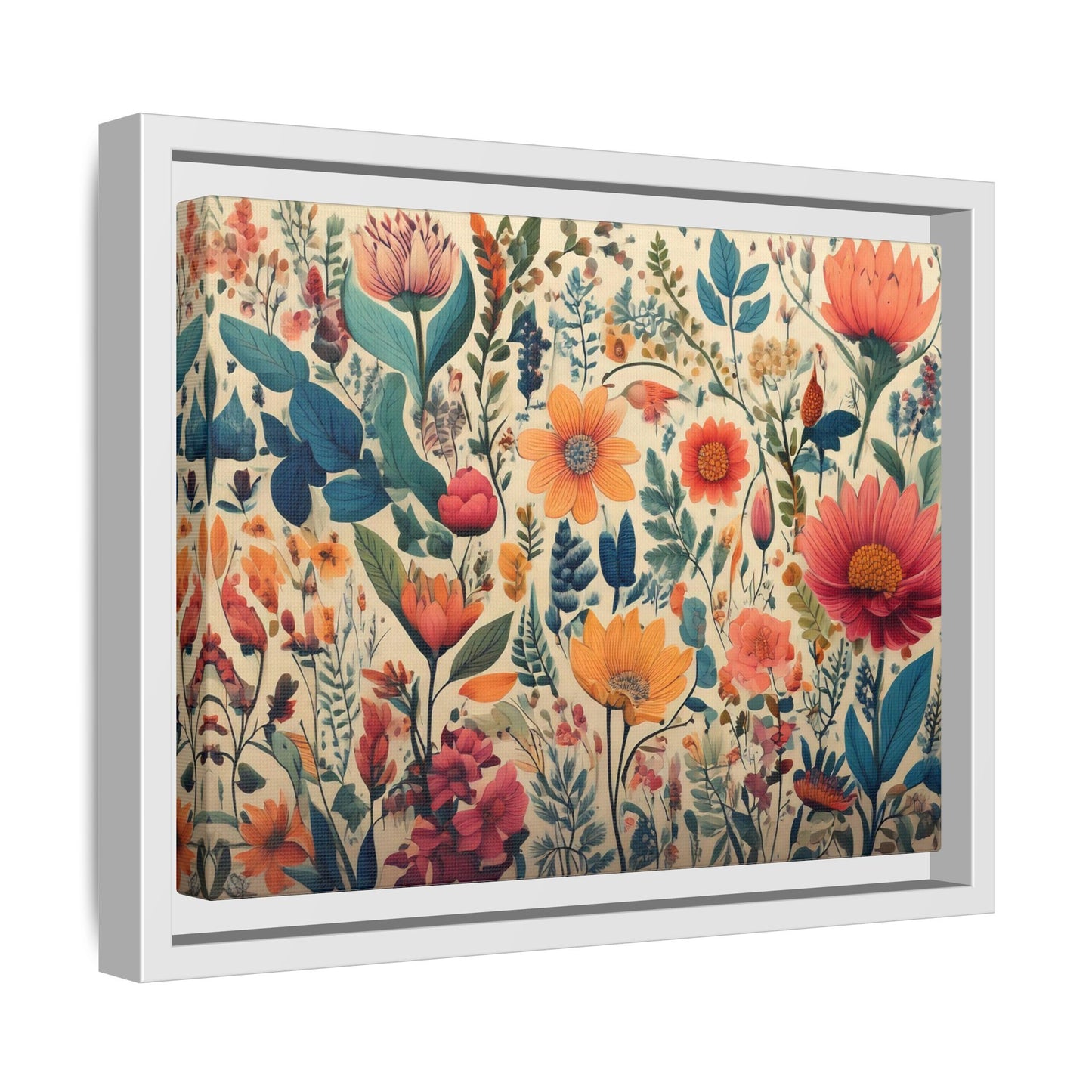 TBF112 Timeless Blooms - Matte Canvas, Framed (Multi-color)