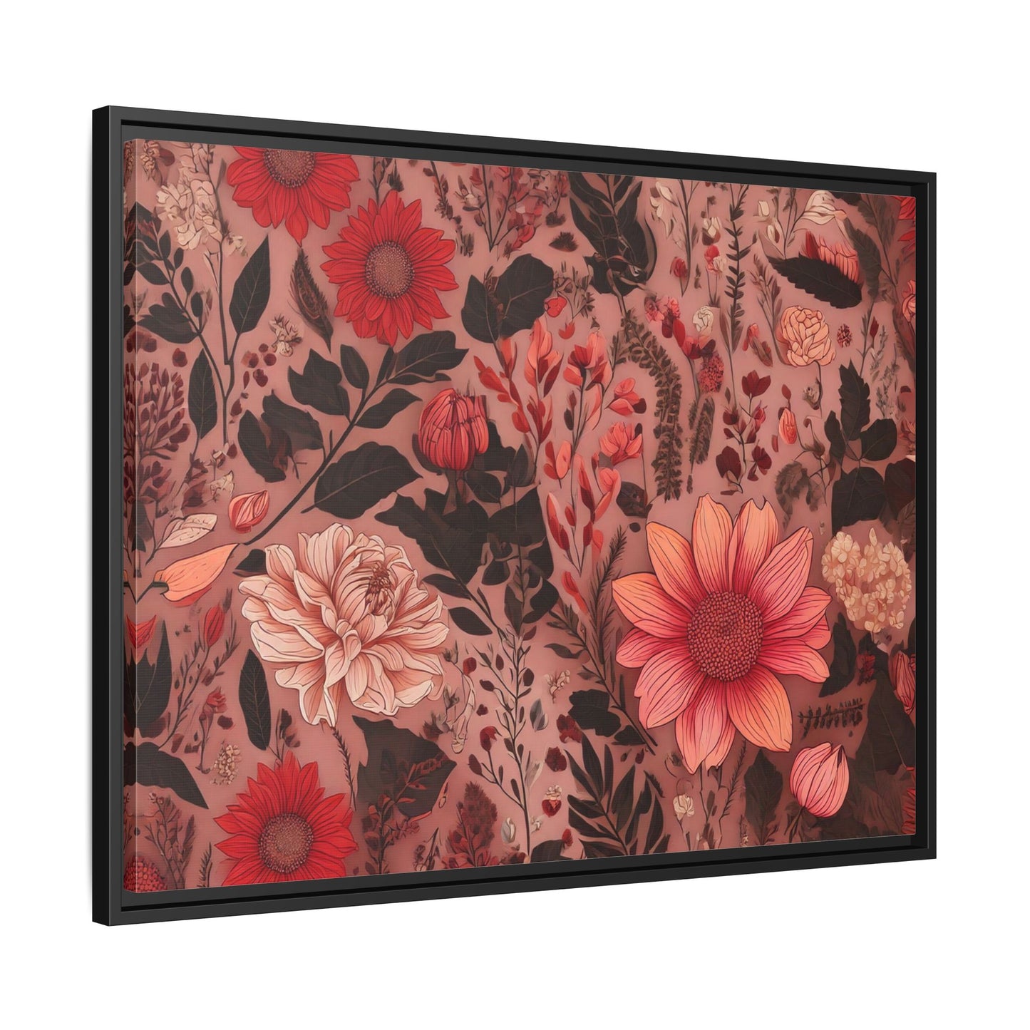 TBF106 Timeless Blooms - Matte Canvas, Framed (Multi-color)