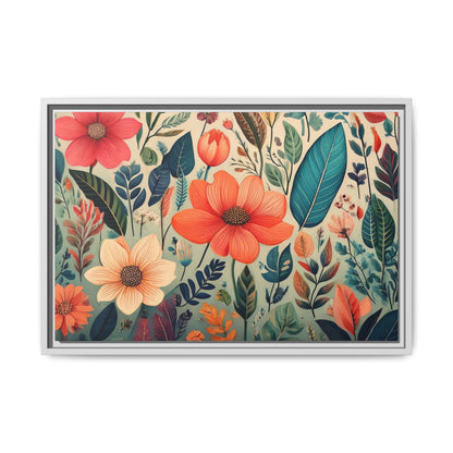 TBF105 Timeless Blooms - Matte Canvas, Framed (Multi-color)